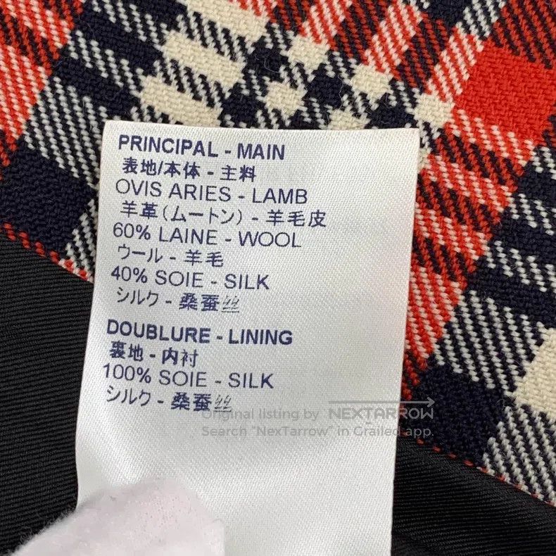 Louis Vuitton Louis Vuitton Color-block check shearling paneled lapel do Size XXS / US 00 / IT 34 - 7 Thumbnail
