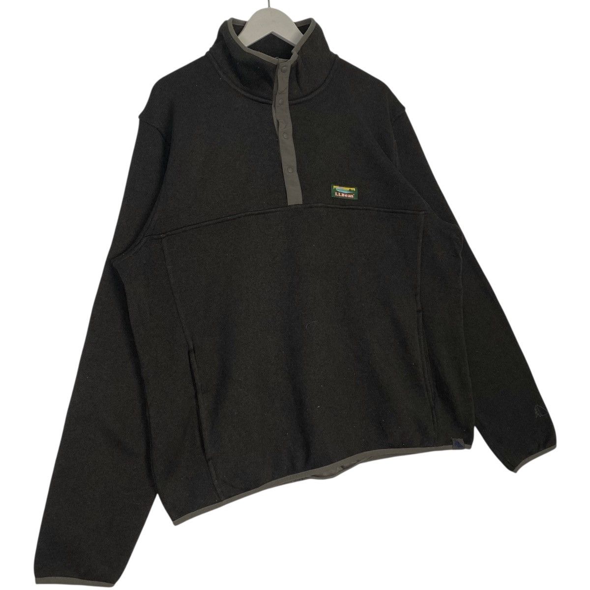 Vintage Vintage LL Bean Half Zip Sweater Dark Brown Pullover Size XL Size US XL / EU 56 / 4 - 3 Thumbnail