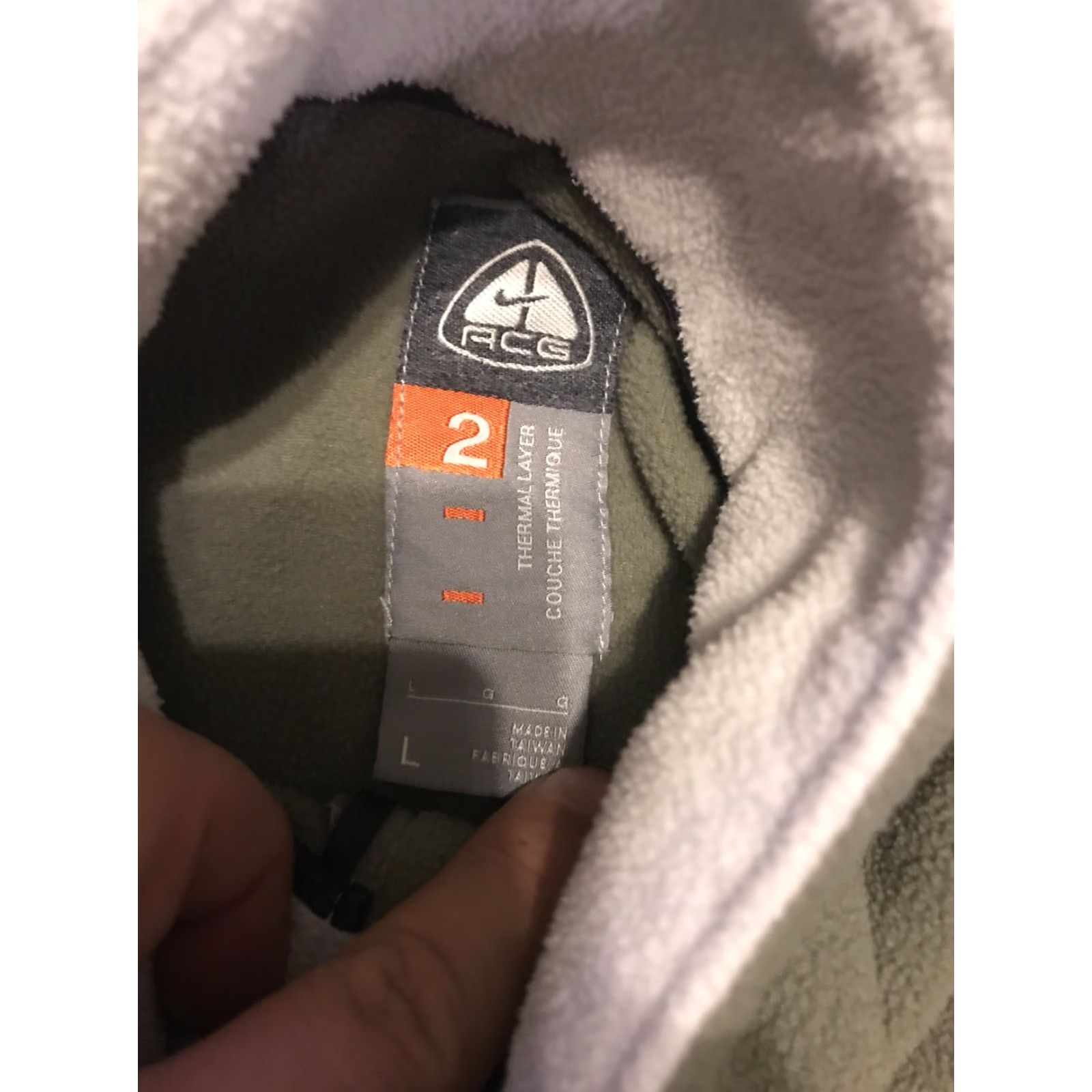 Nike ACG Nike ACG Jacket Womens L Light Green Thermal Fullzip Layer Size L / US 10 / IT 46 - 3 Thumbnail