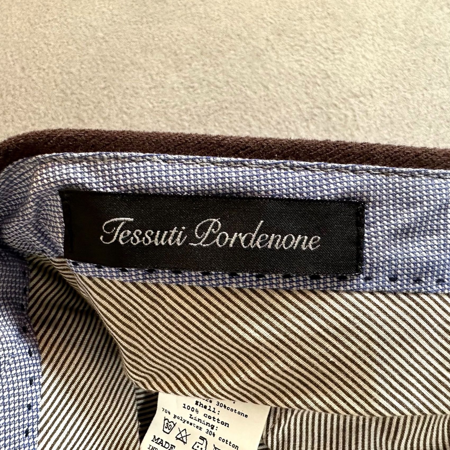 Vintage David Saddler Dress Pants Mens 50 Brown Chino Flat Front Straight Leg Dress Pants Regular 35x35 Wool Cotton Fall Spring Summer Winter Vintage No Size US 34 / EU 50 - 4 Thumbnail