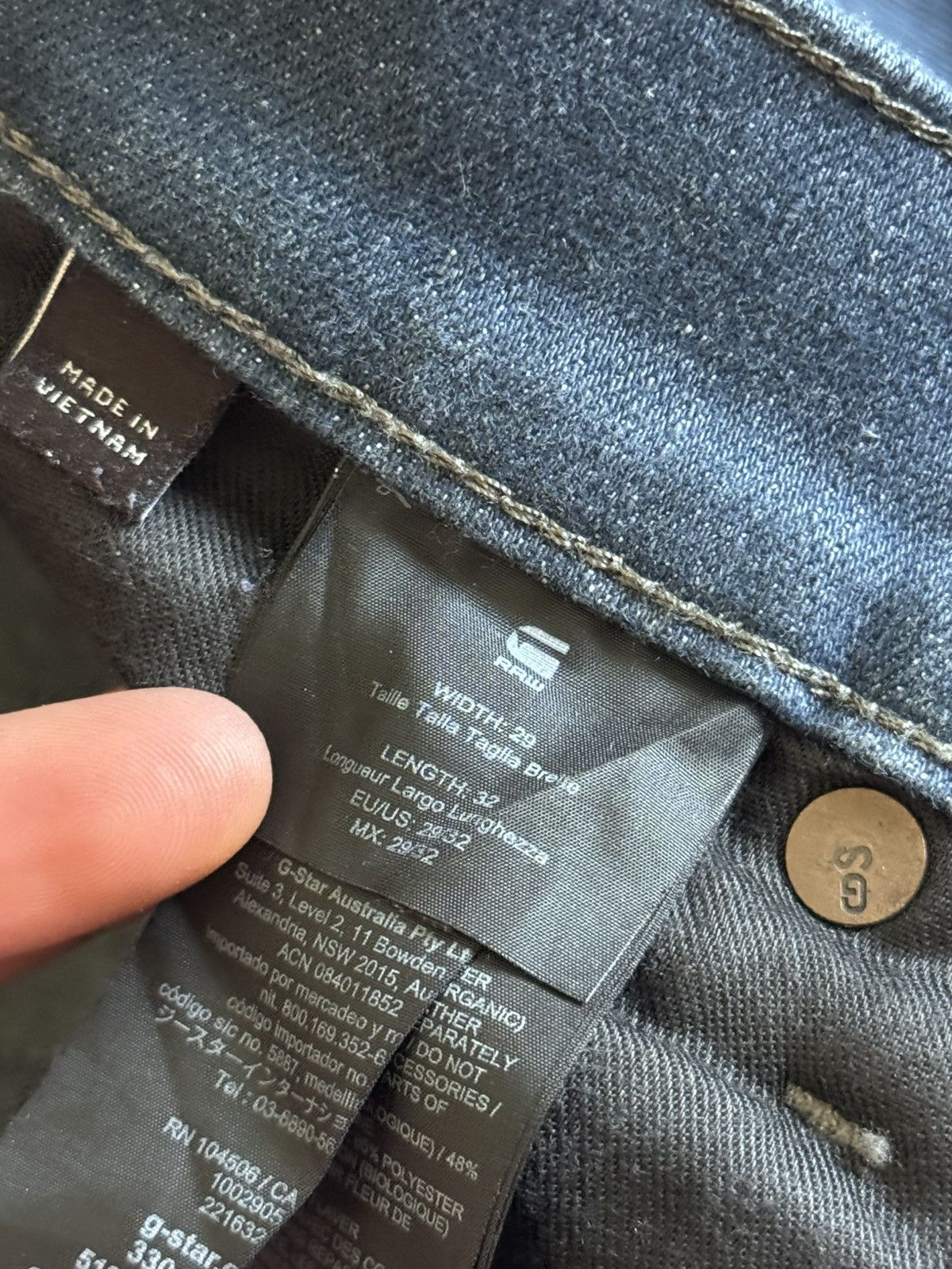 G-Star G star raw 29/32 3301 Slim denim pants jeans trousers 👖 y2k Size US 29 - 11 Thumbnail