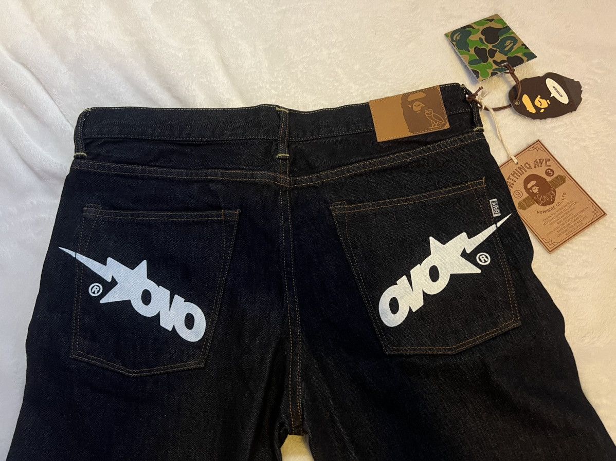 Bape BAPE x OVO 2008 type-05 denim jeans Size US 34 / EU 50 - 4 Thumbnail
