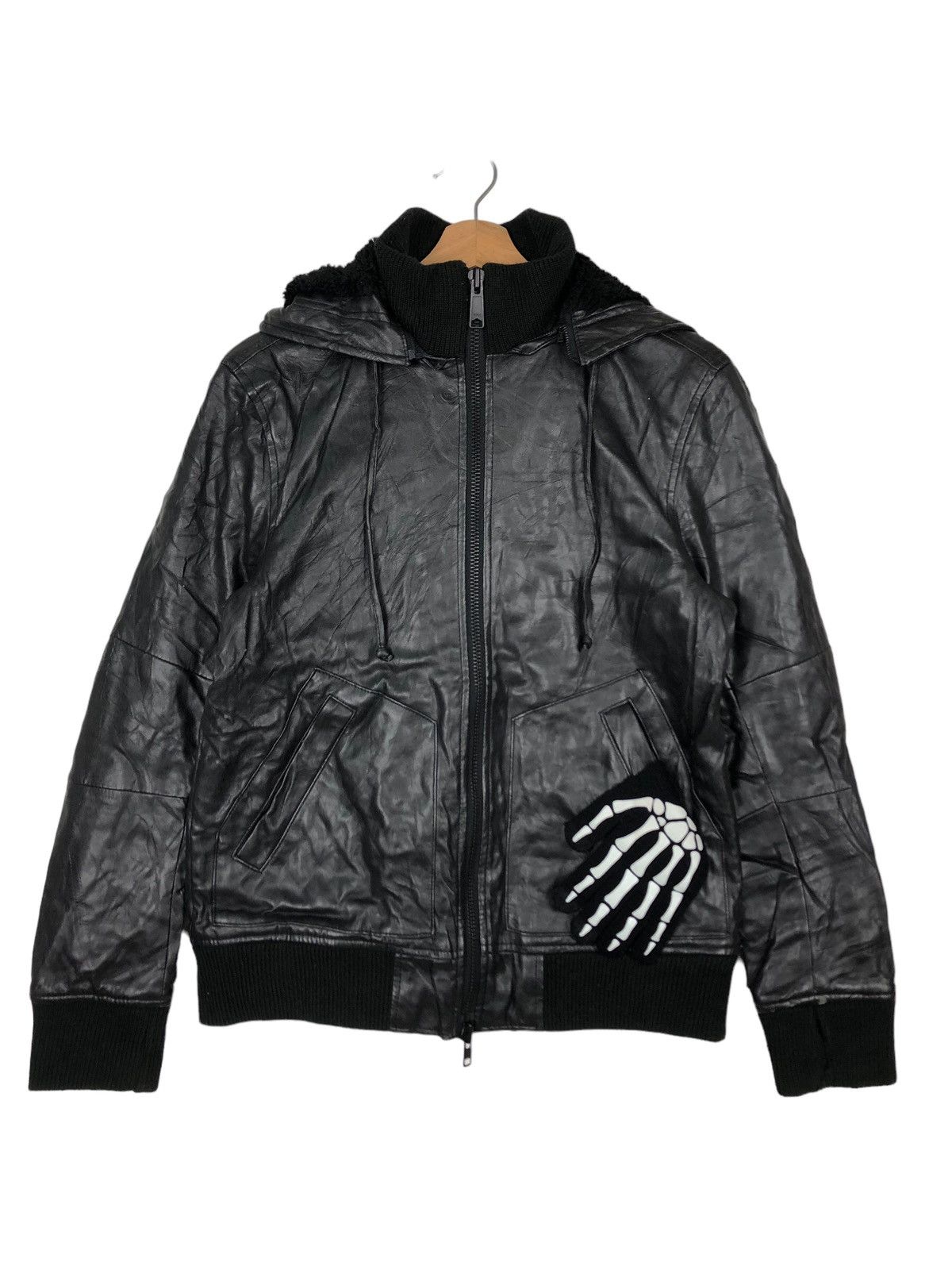 Genuine Leather 🔥90’s Soft Leather Bomber Jacket Azul Japan Made Size US S / EU 44-46 / 1 - 1 Thumbnail