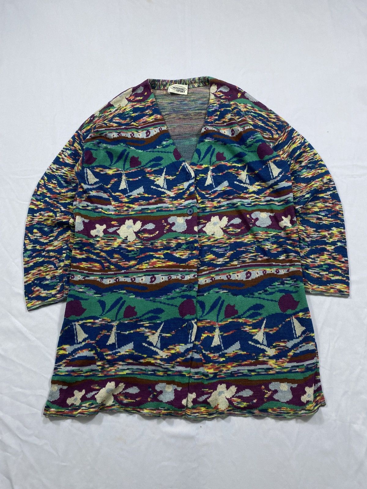 Missoni Vintage Missoni Sport Multicolour Coogie Style Size US L / EU 52-54 / 3 - 2 Thumbnail
