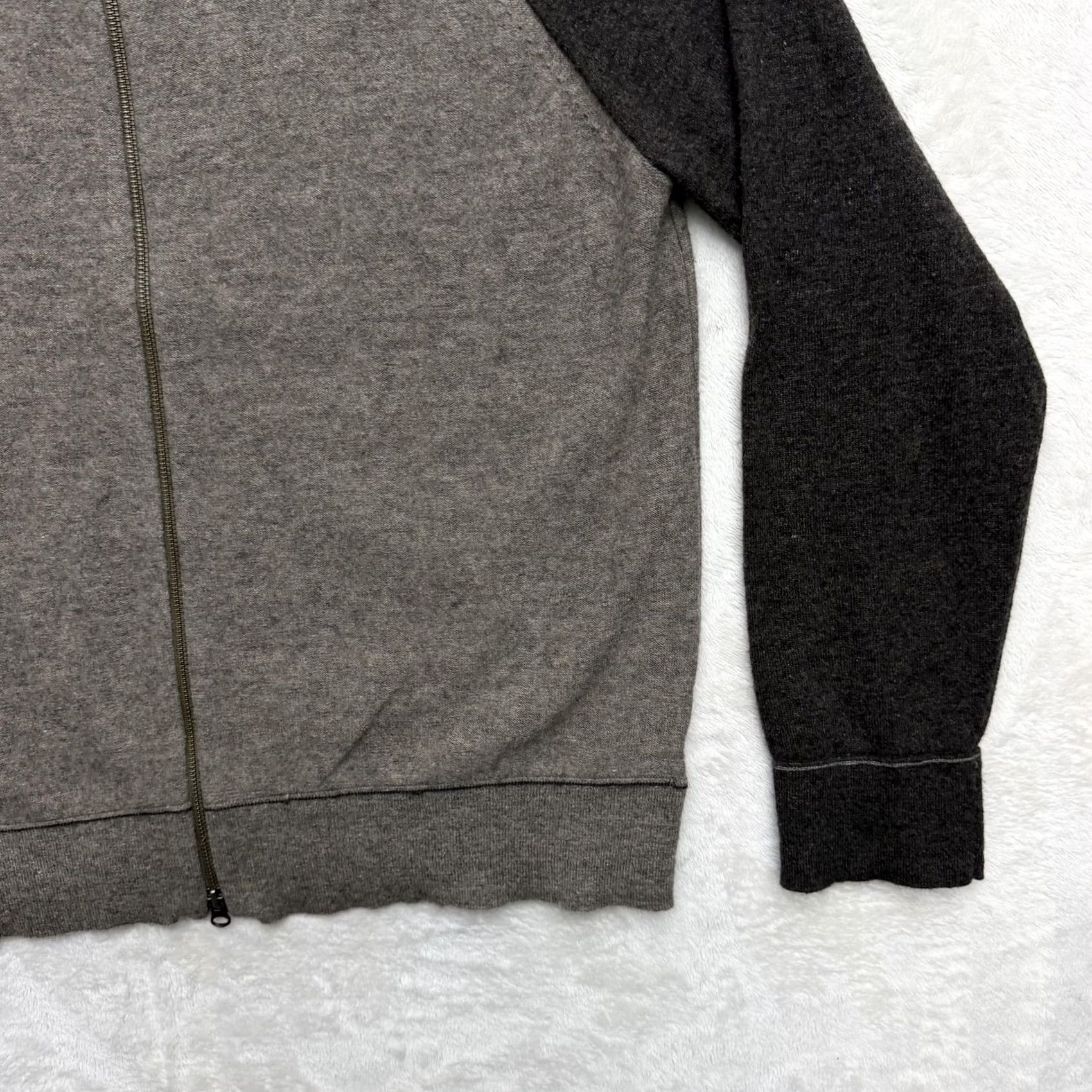 Banana Republic VINTAGE Banana Republic Jacket Mens XL Gray Lambswool Cashmere Blend Full Zip Mock Neck Size US XL / EU 56 / 4 - 4 Thumbnail