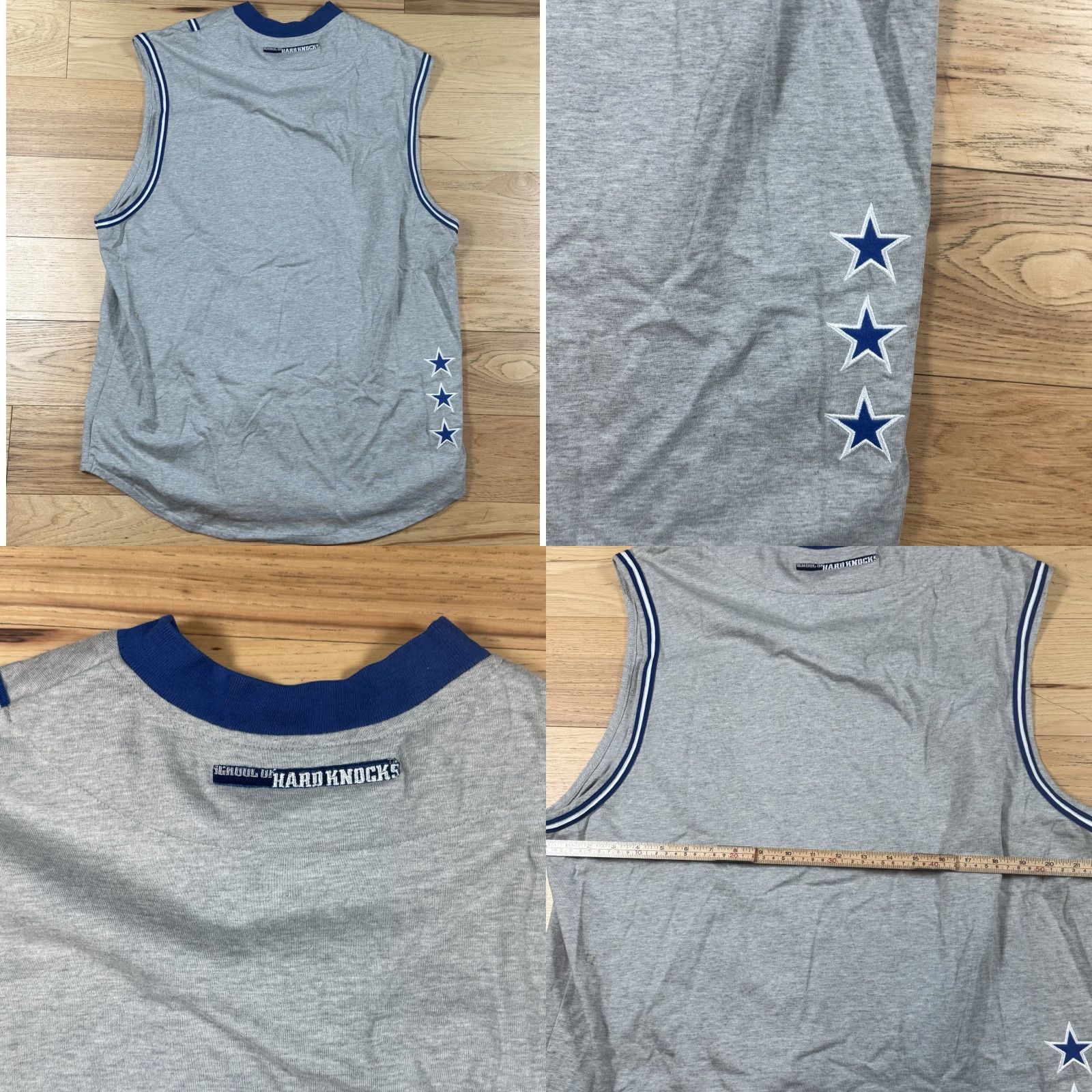 Vintage VINTAGE Hard Knocks Authentics Baseball Jersey Mens Large Gray Cotton Button Size US L / EU 52-54 / 3 - 8 Thumbnail