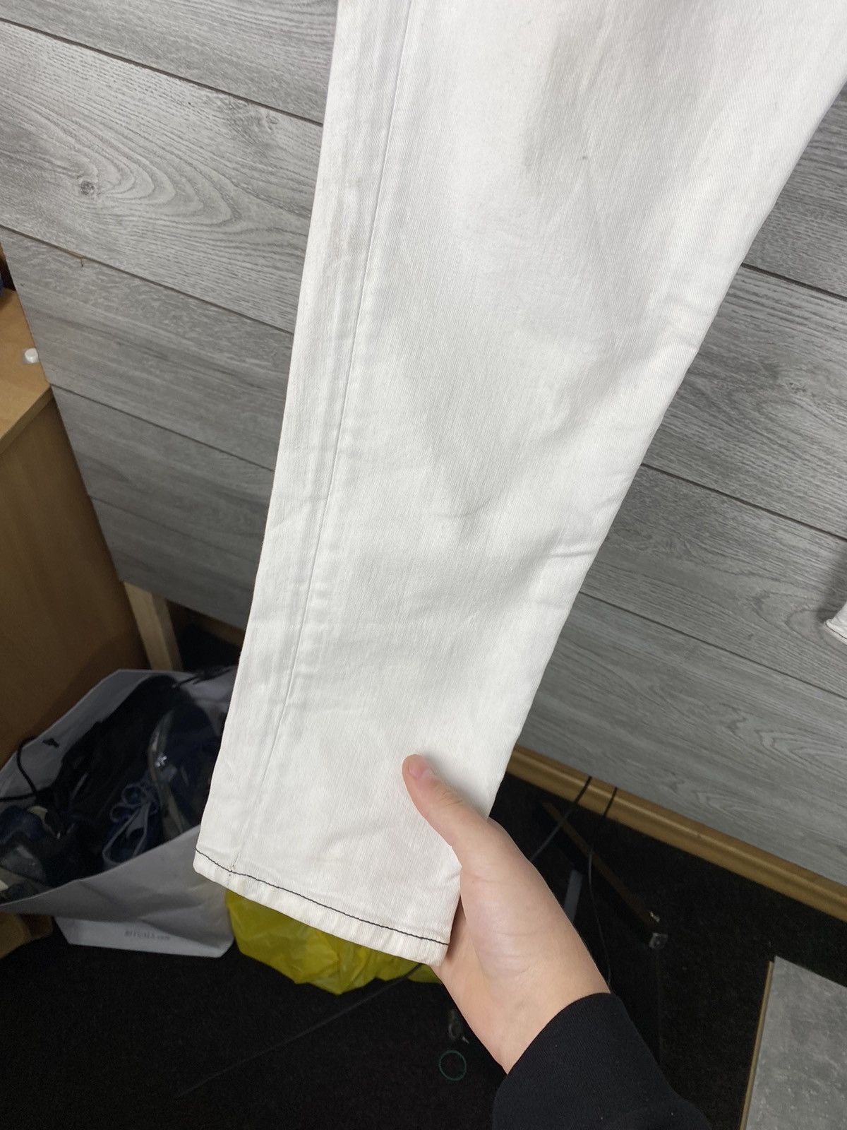 Diesel Diesel Archive Style White Printed Jeans Size US 31 - 6 Thumbnail