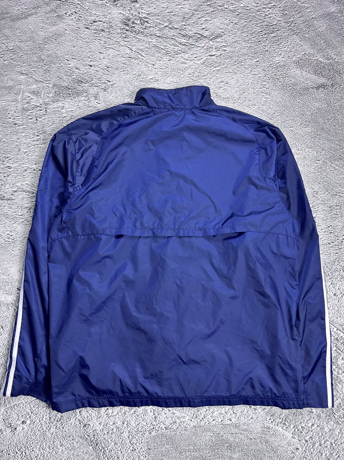 Adidas Adidas track jacket vintage navy blue Y2K nylon zip Size US L / EU 52-54 / 3 - 7 Thumbnail