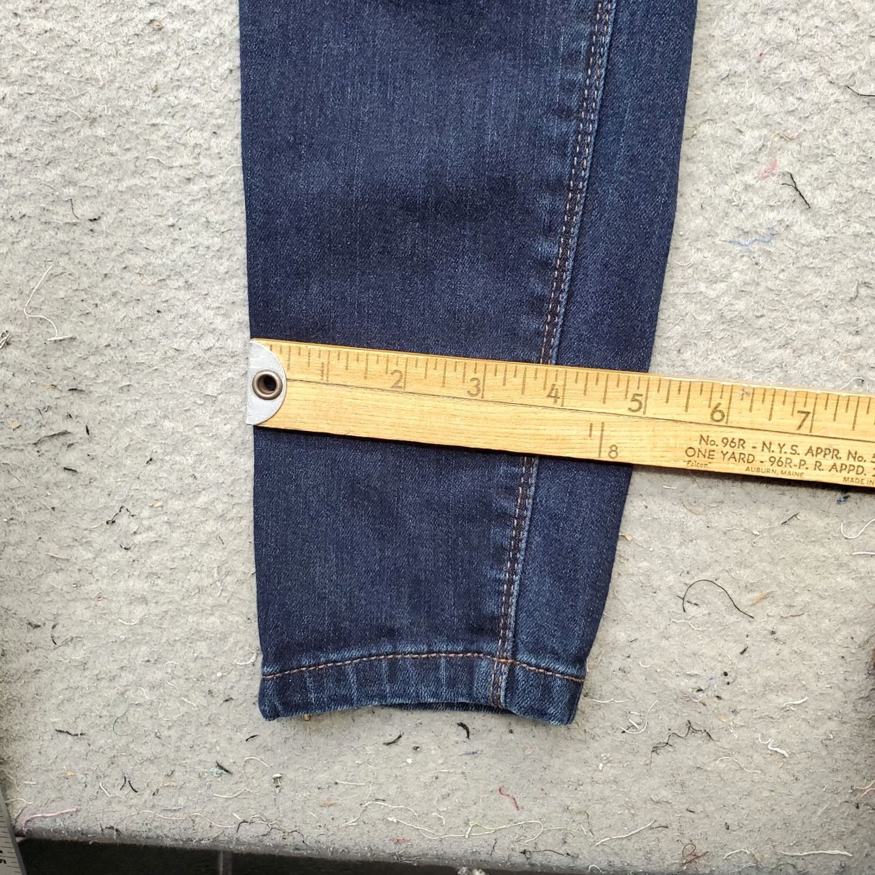 White House Black Market White House Black Market The Skimmer Jeans Womens 0 Blue Denim Stretch Ankle Zip Shirt? Size 25" / US 0 / IT 36 - 5 Thumbnail
