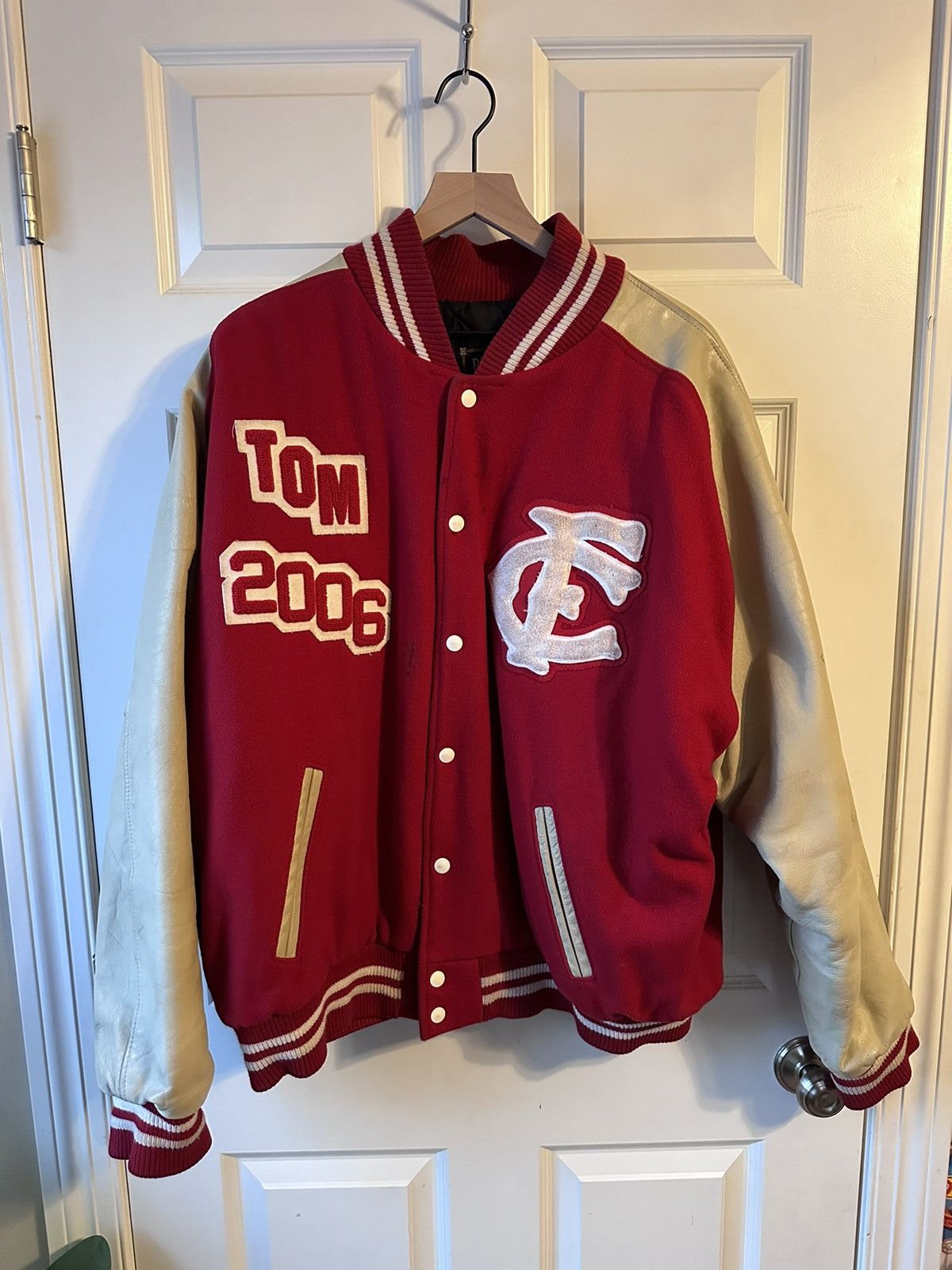 image of Varsity Jacket 2006 Rennoc Classic in Red, Men's (Size XL)