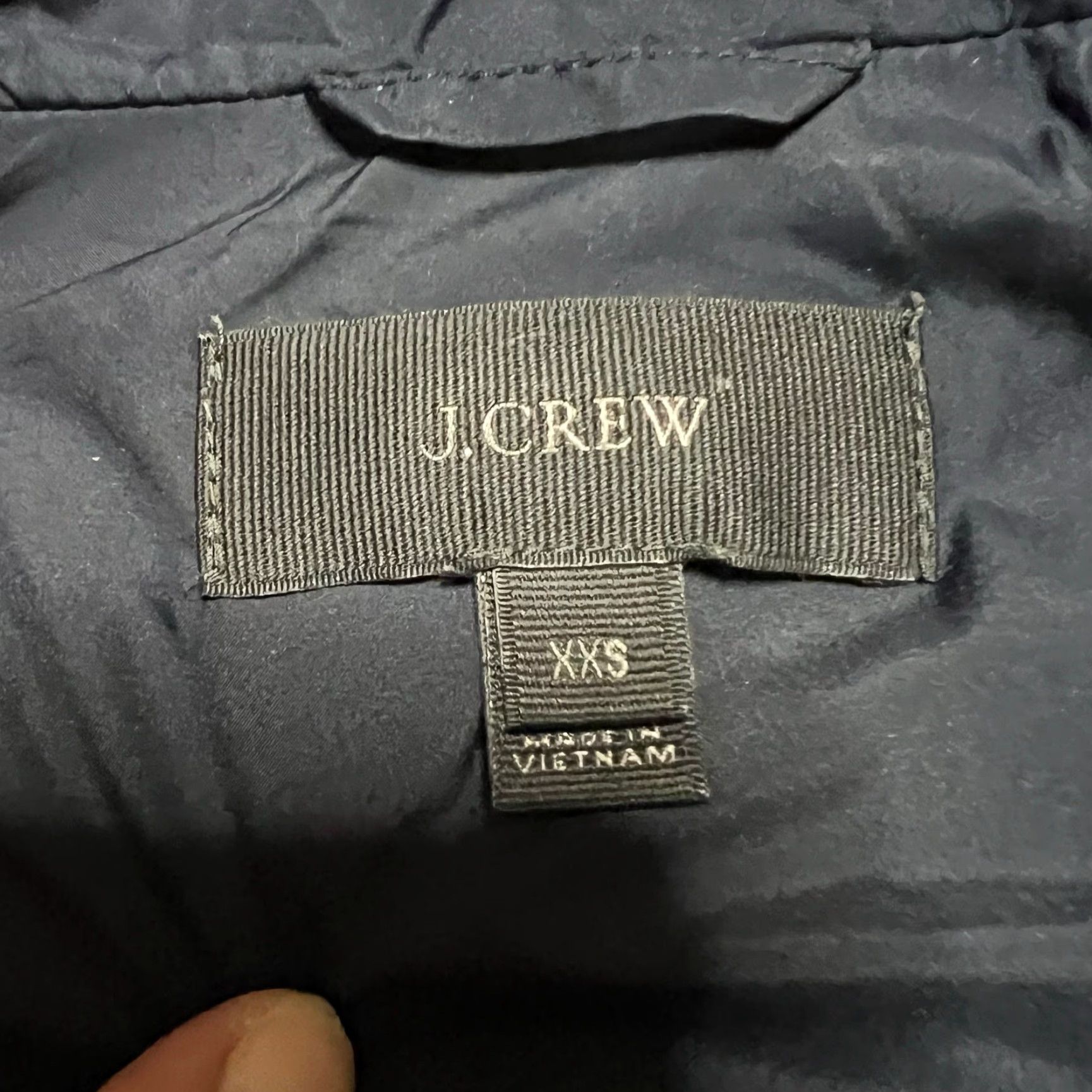 J.Crew VINTAGE J. Crew Vest Womens XXS Excursion Quilted Puffer Jacket Navy Blue Down Size XXS / US 00 / IT 34 - 7 Thumbnail