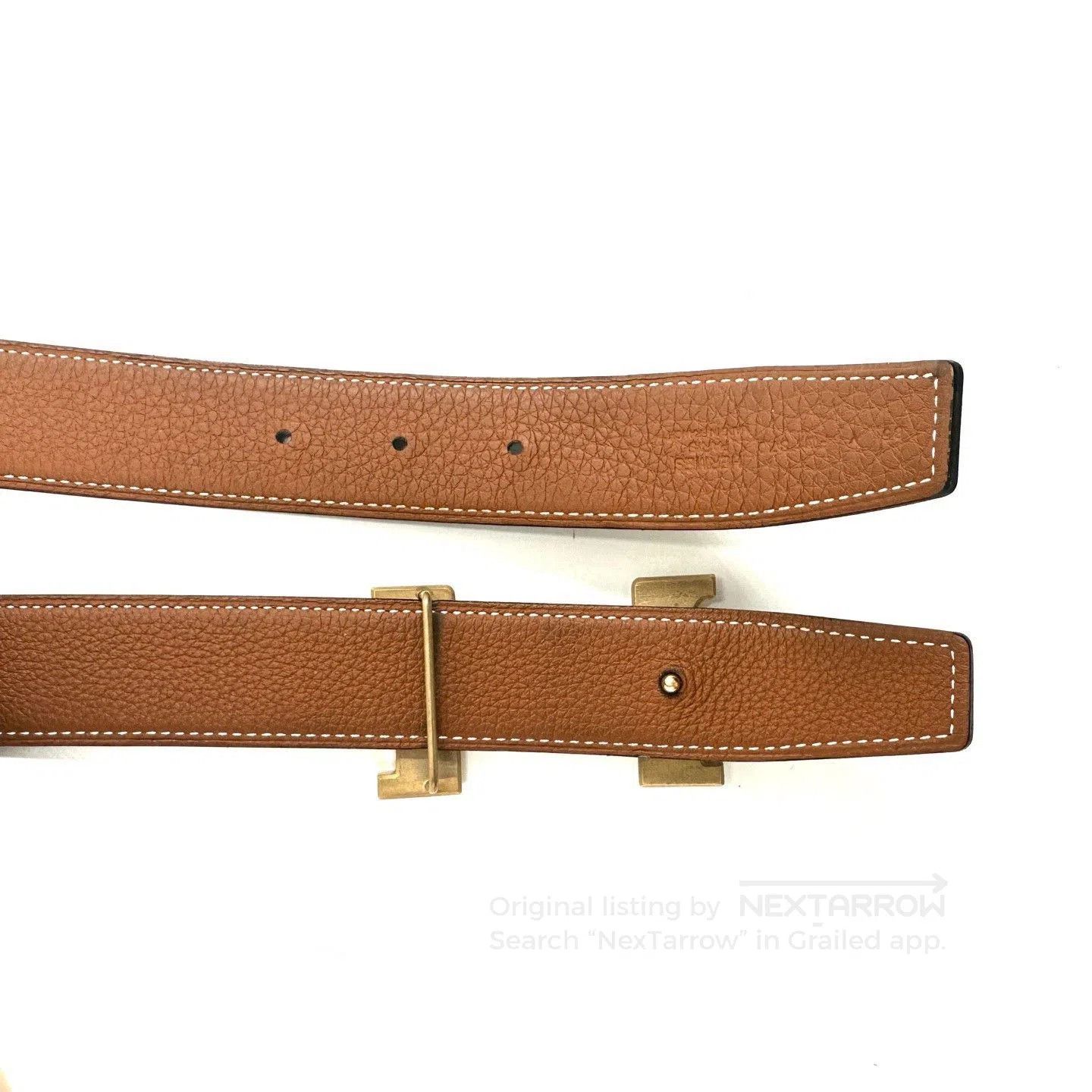 Hermes Hermes Classic Black Gold Buckle Belt. Size ONE SIZE - 3 Thumbnail