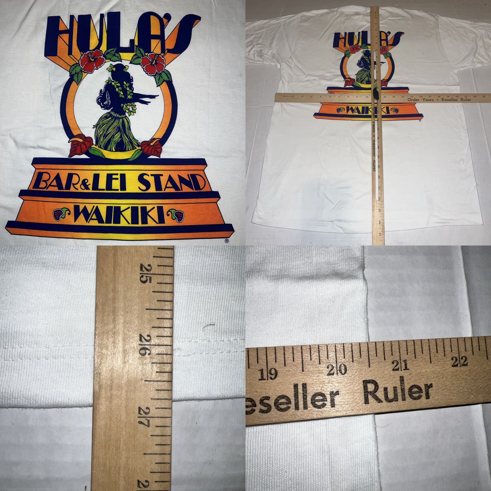 Vintage Hula’s Bar & Lei Stand Waikiki Crazy Shirts Hawaii Aloha Shirt Medium White NWD Crazy Shirts T-Shirt Men M White Graphic Print Surfer Size US M / EU 48-50 / 2 - 8 Thumbnail