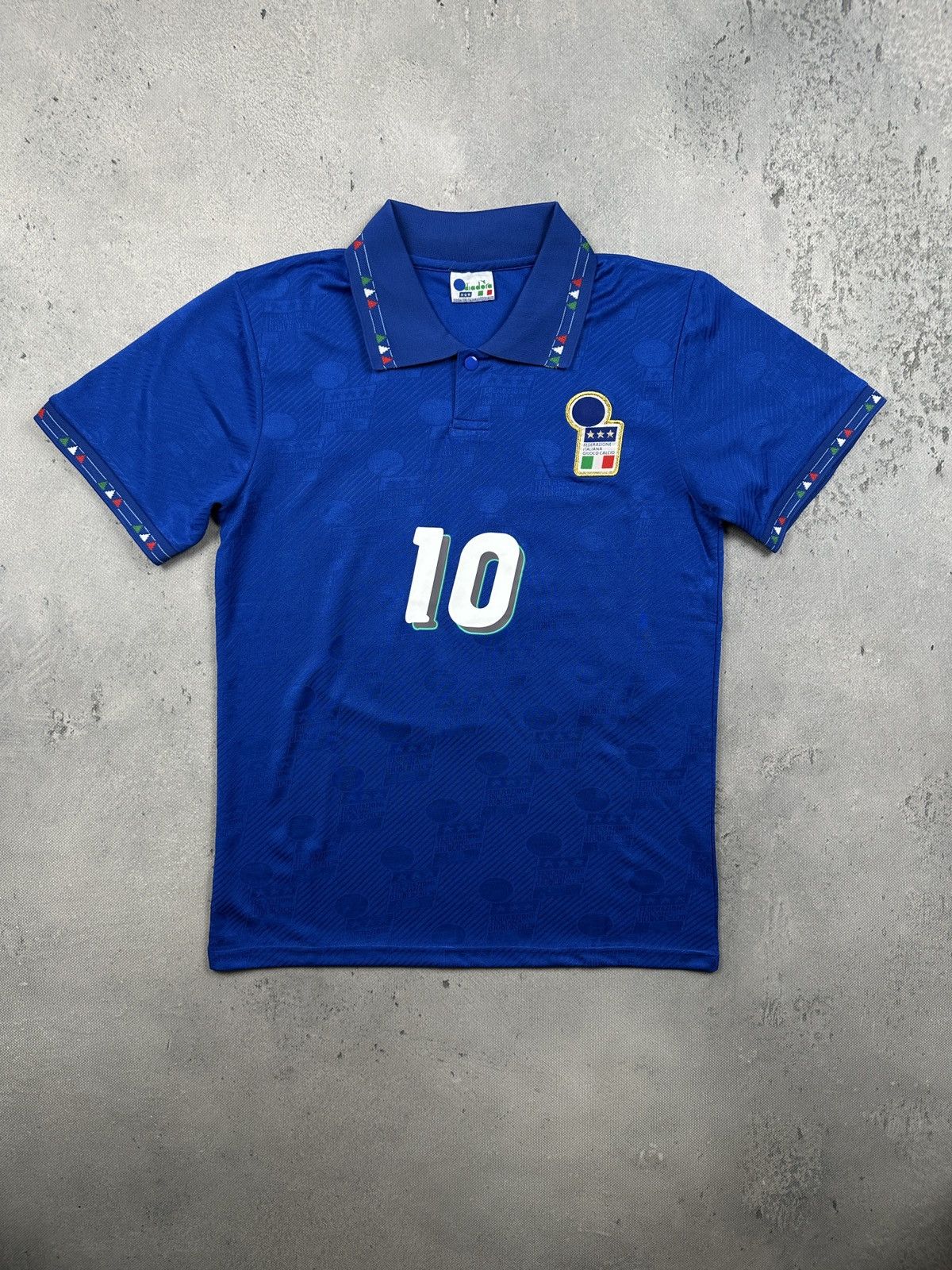 Diadora Vintage Roberto Baggio Italy 1994 World Cup Soccer Jersey Size US S / EU 44-46 / 1 - 1 Thumbnail