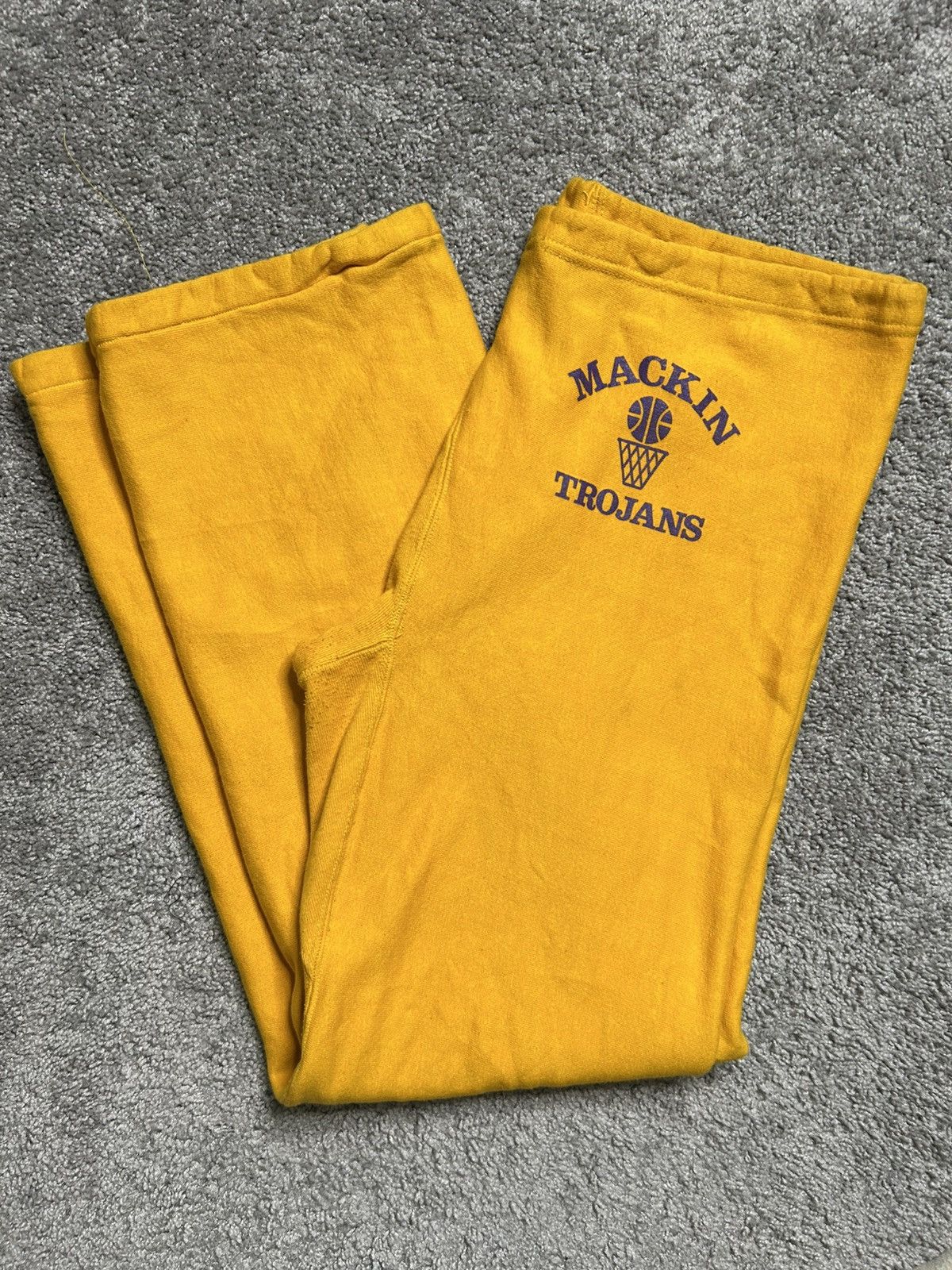 Champion Vintage 80s Champion Sweatpants Mackin Trojans Basketball Size US 38 / EU 54 - 1 Thumbnail