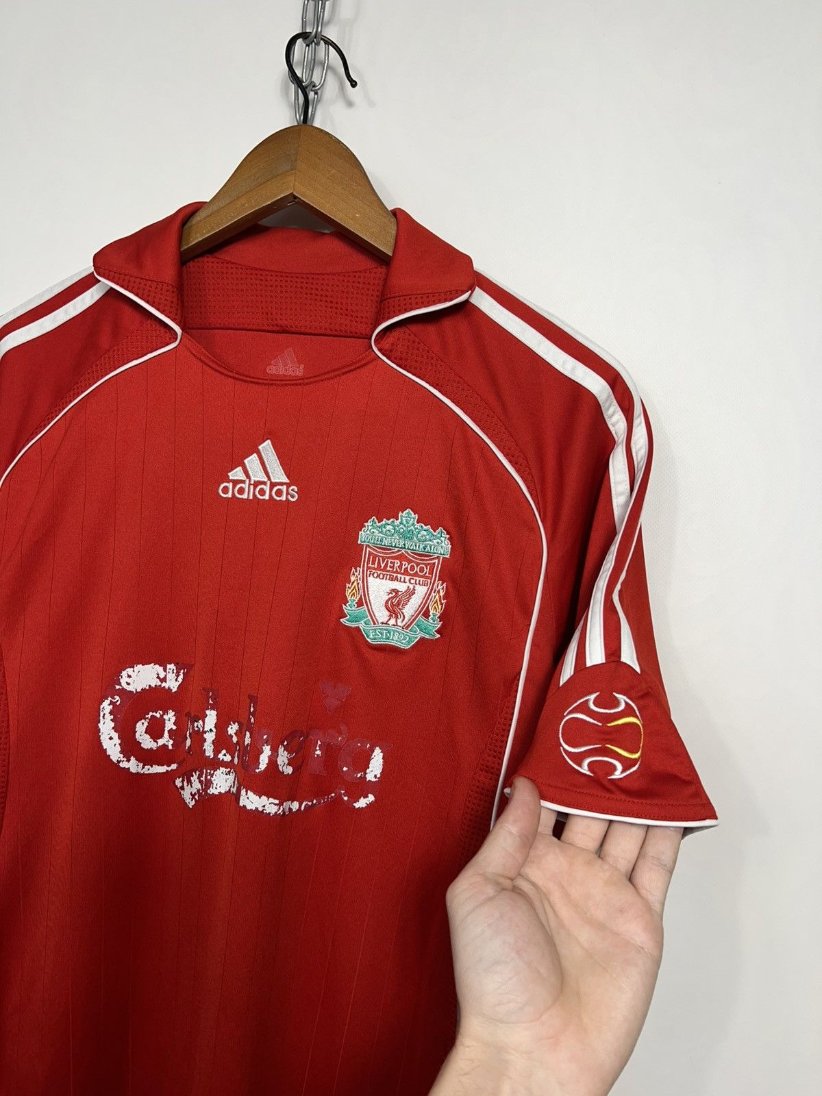 Adidas #8 Gerrard Adidas Liverpool 2006 Home Soccer Jersey T-shirt Size US M / EU 48-50 / 2 - 5 Thumbnail