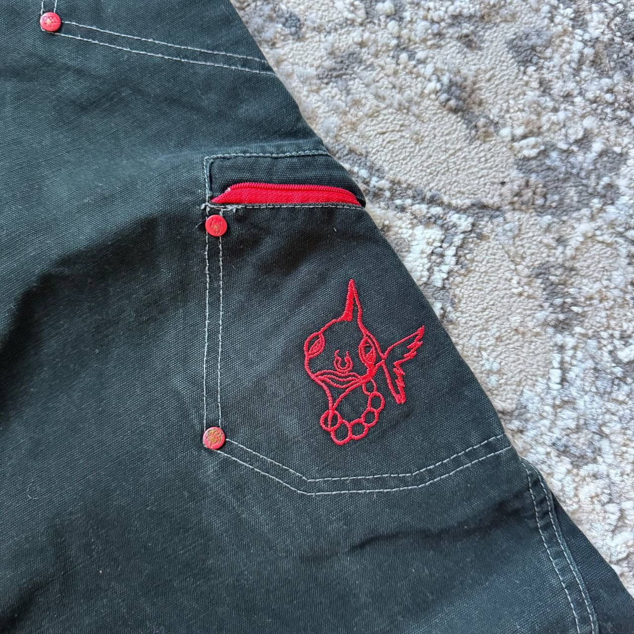 Japanese Brand Japanese Punky Fish Ultra Wide Leg Skate JNCO Skate Pants Size 32" / US 10 / IT 46 - 9 Thumbnail