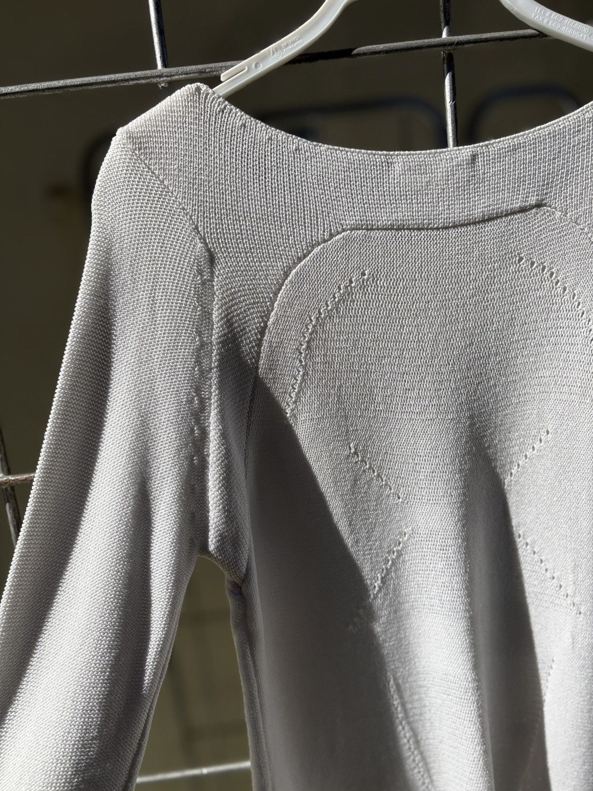 Helmut Lang Helmut Lang white knitted blouse Size S / US 4 / IT 40 - 11 Thumbnail