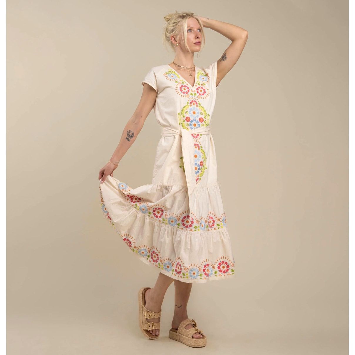 Other Sendero Provisions Emilia Dress Ivory Size S / US 4 / IT 40 - 10 Thumbnail