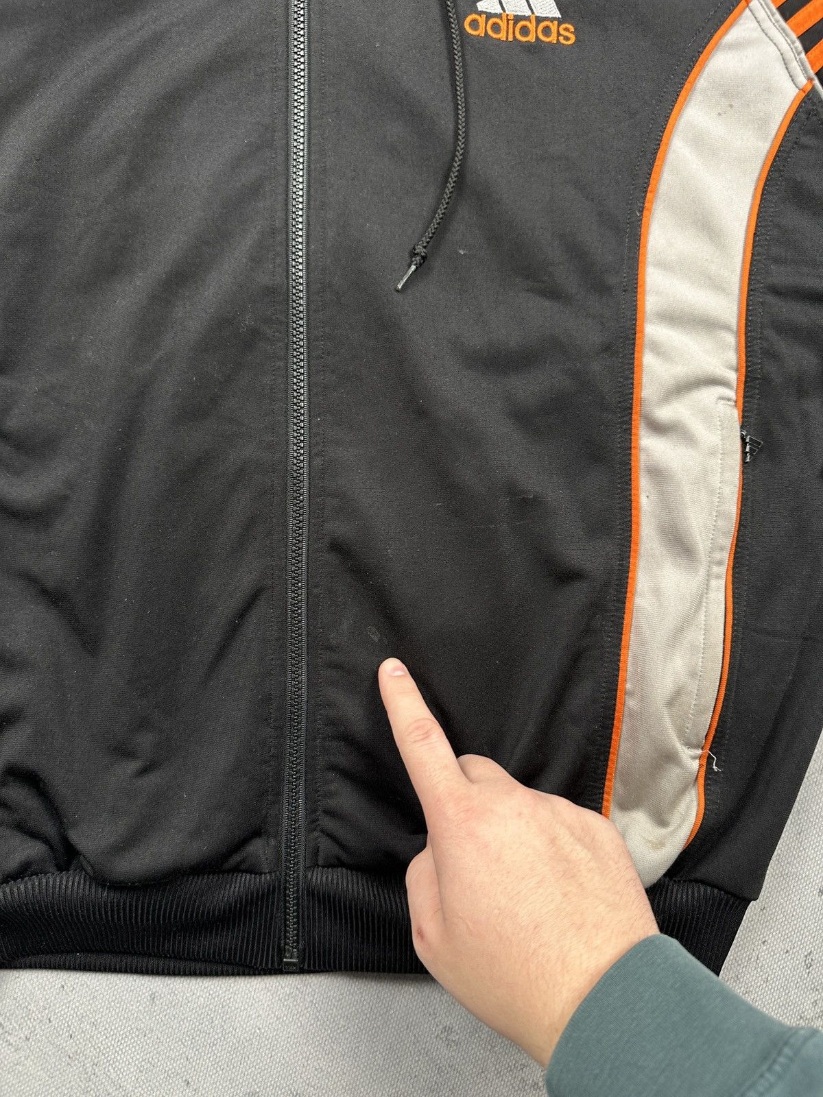 Adidas Vintage Y2K Adidas Hooded Track Jacket Stripes Oversized Fit Size US XL / EU 56 / 4 - 5 Thumbnail