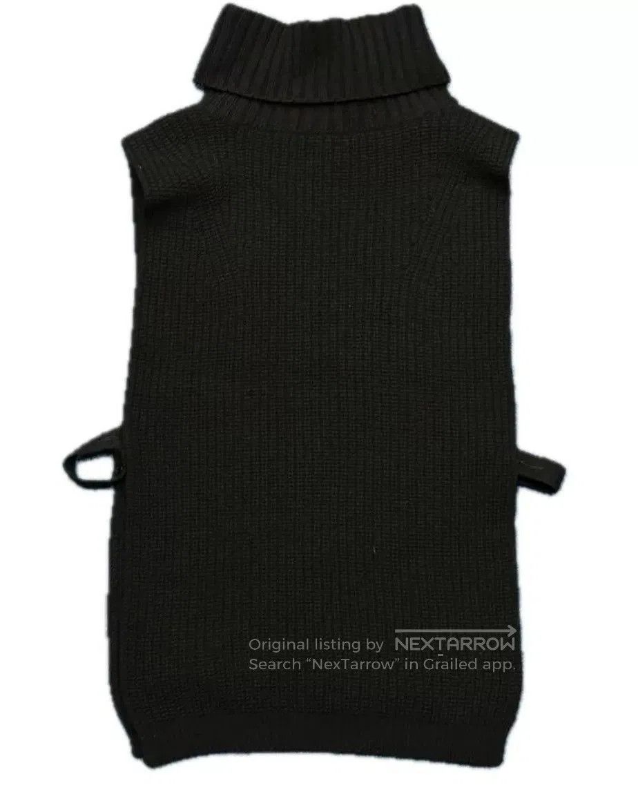 Yohji Yamamoto Y's Yohji Yamamoto 19AW Black Turtleneck Knit Vest. Size XS / US 0-2 / IT 36-38 - 2 Thumbnail