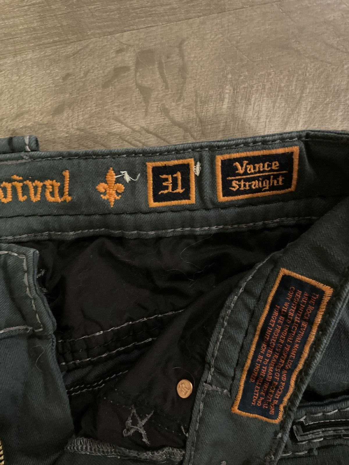 Rock Revival green rocks Size US 31 - 2 Thumbnail