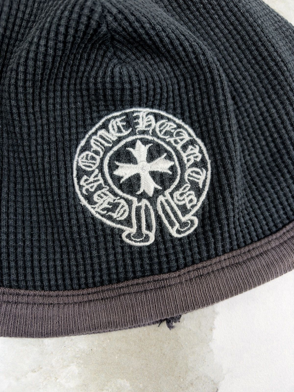 Chrome Hearts Chrome Hearts Vintage Thermal Waffle Horseshoe Beanie Hat Size ONE SIZE - 6 Thumbnail