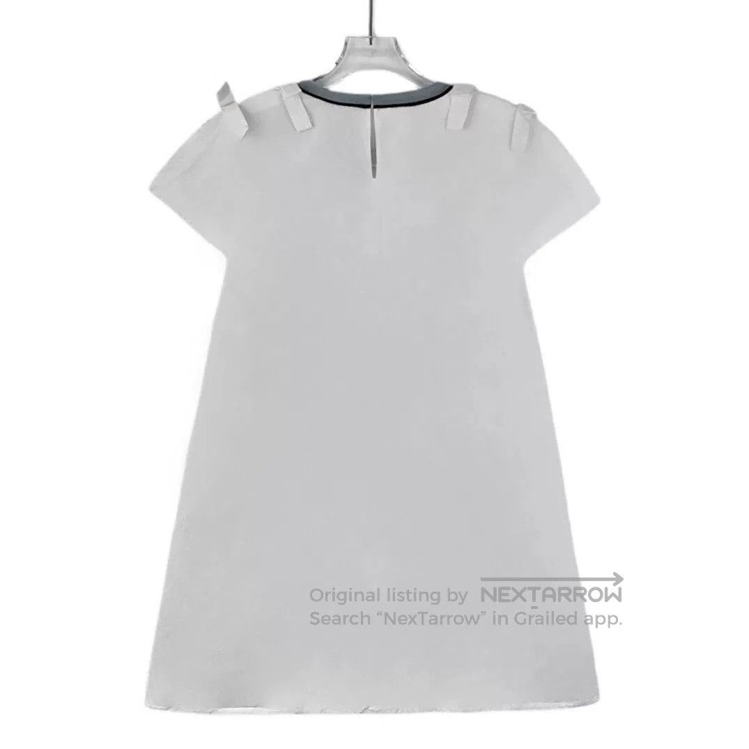 Fendi fendi white short sleeve dress with bow. Size US 38 / EU 54 - 2 Thumbnail
