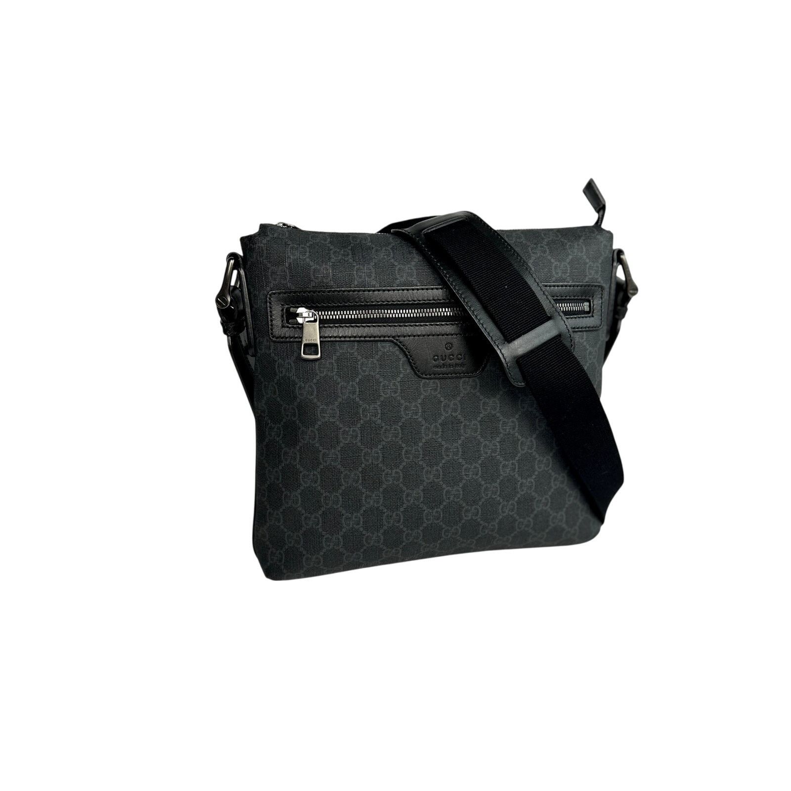 Gucci Gucci Dark Grey GG Supreme Canvas Messenger Bag Size ONE SIZE - 2 Thumbnail