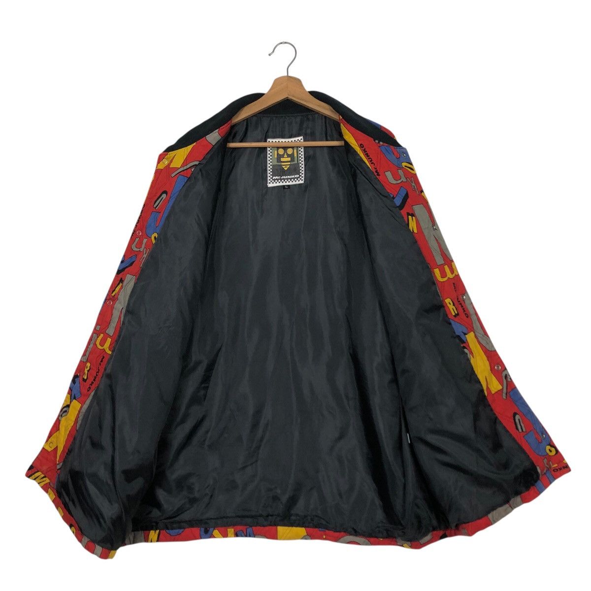 Japanese Brand Vintage Mr. JUNKO 90s Pop-Art Letter Print Bomber Jacket Size US L / EU 52-54 / 3 - 14 Thumbnail
