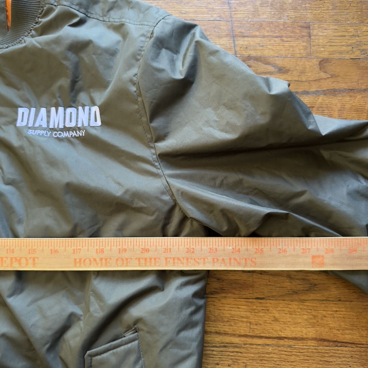 Diamond Supply Co. Diamond Supply Co Bomber Jacket Olive Size US XL / EU 56 / 4 - 3 Thumbnail