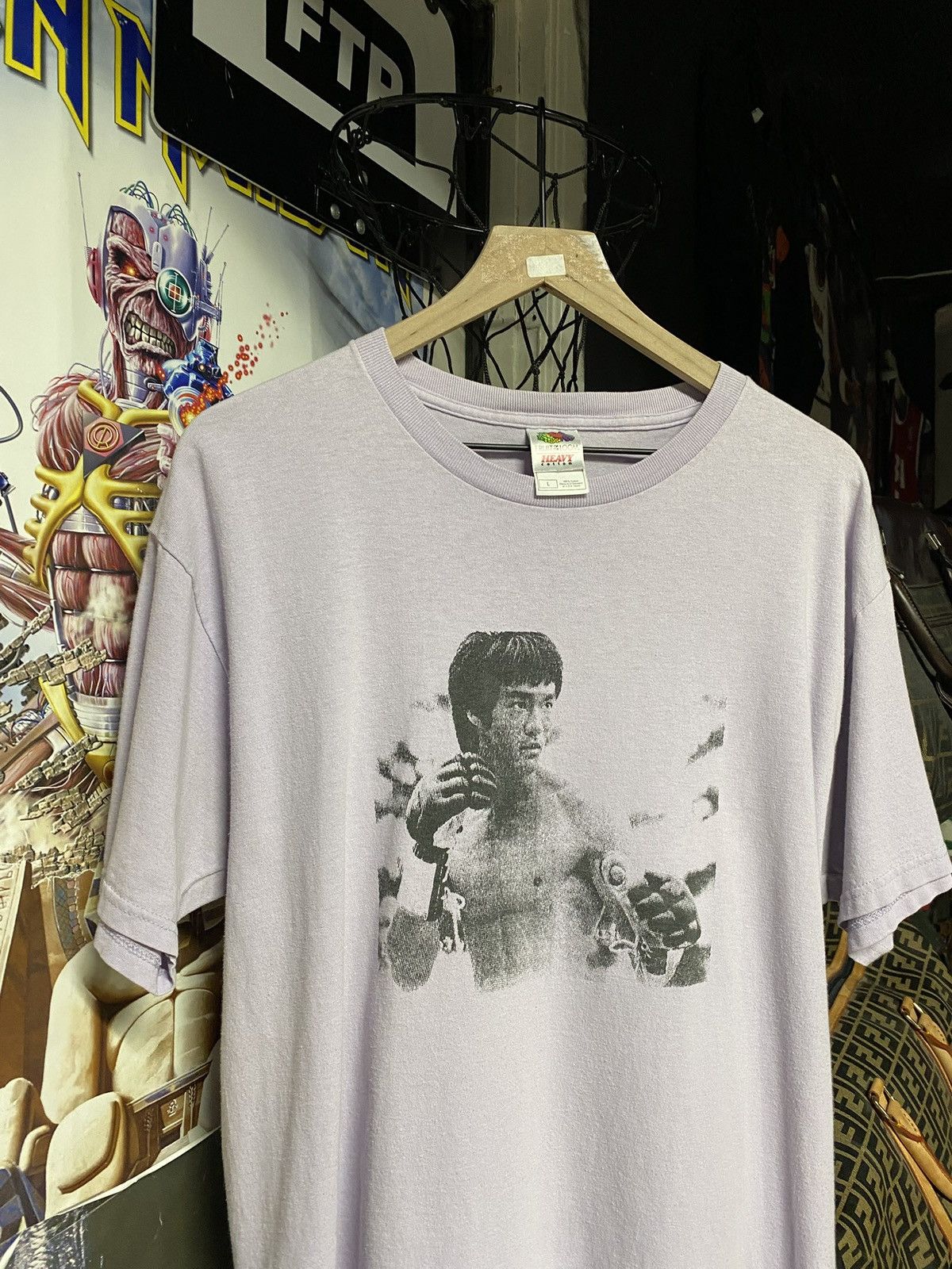 Vintage Vintage 90’s Bruce Lee Movie T-Shirt Size Medium Size US M / EU 48-50 / 2 - 2 Thumbnail