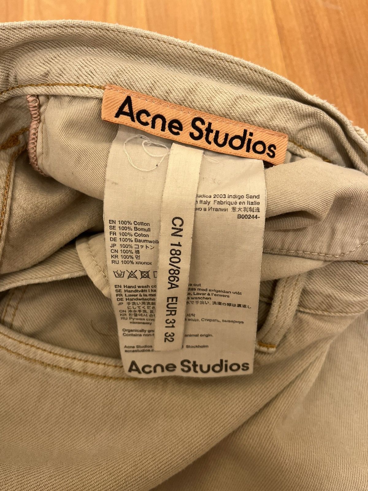 Acne Studios Acne Studios 2003 Indigo Sand Denim Size US 32 / EU 48 - 5 Thumbnail