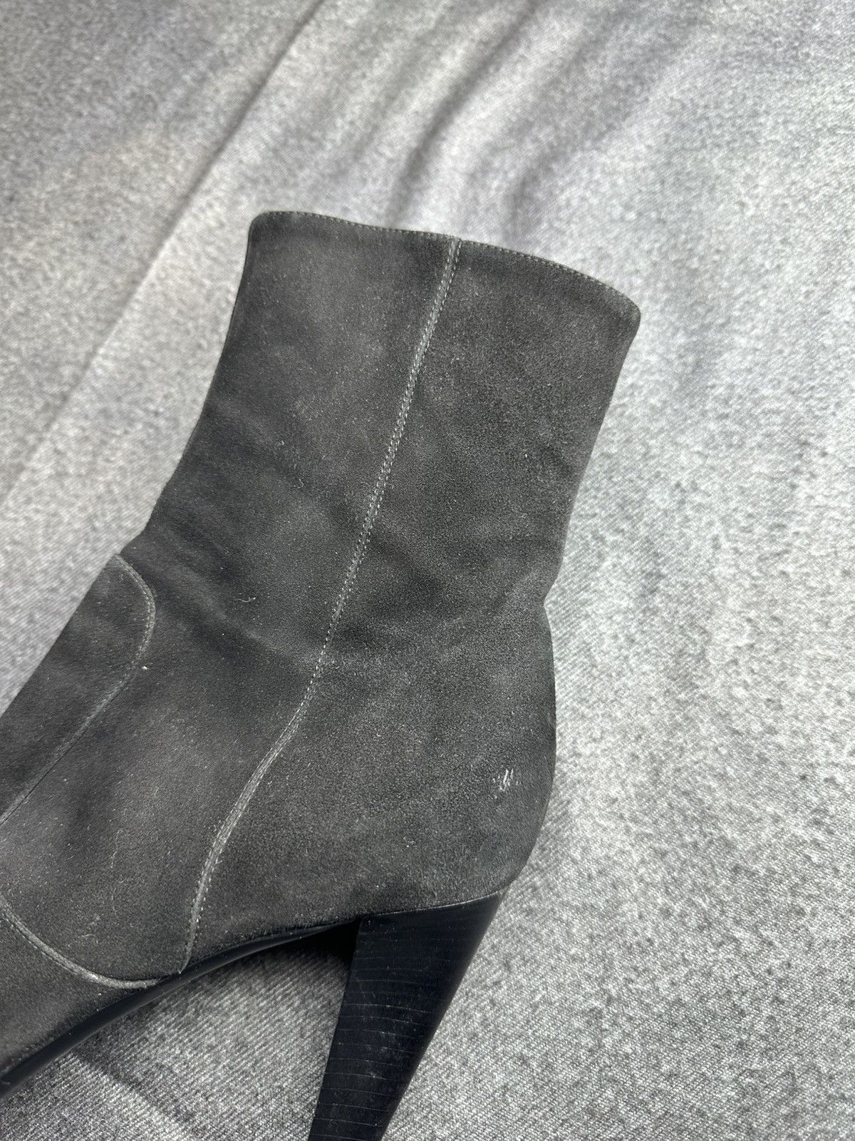 Sergio Rossi Sergio Rossi Suede Ankle Boots High Heel Platform Size 39.5 Size US 8.5 / IT 38.5 - 18 Thumbnail