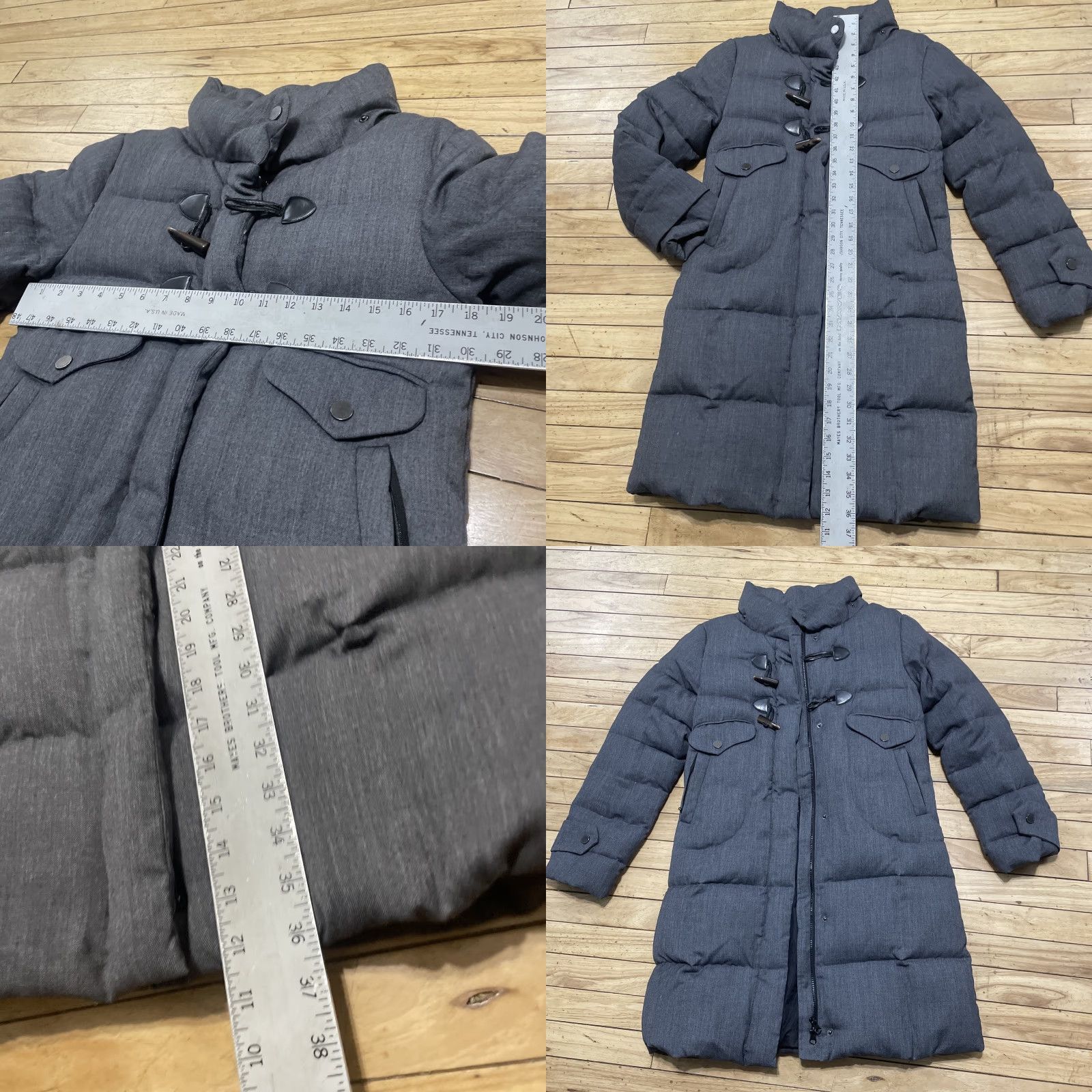 Cop Copine VINTAGE Cop.Copine Jacket Coat Down Tassel Long Gray 38 Puffer Woman Size XS / US 0-2 / IT 36-38 - 9 Thumbnail