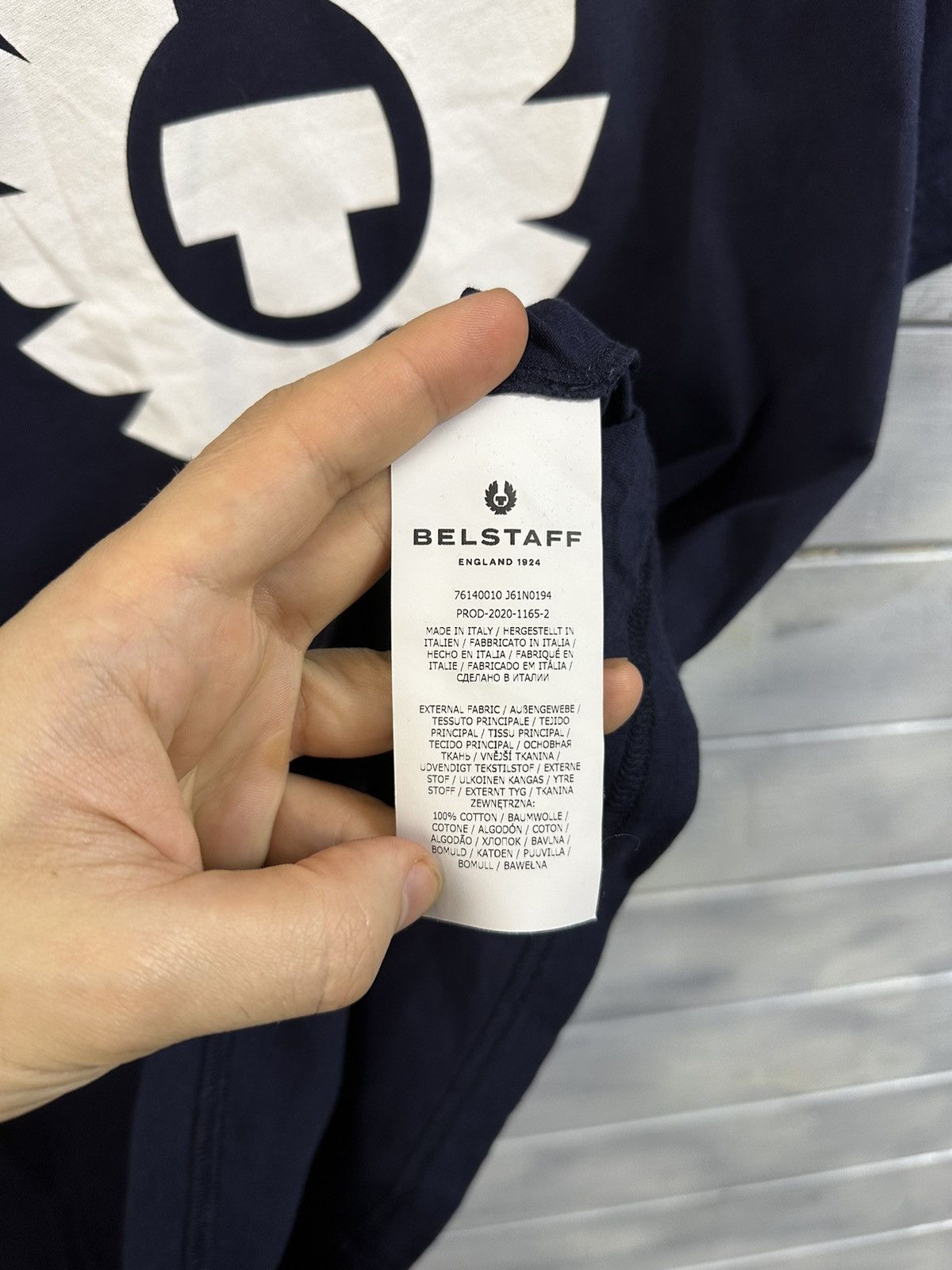 Belstaff Rare Luxury T-Shirt Belstaf Big Logo. Size US M / EU 48-50 / 2 - 7 Thumbnail
