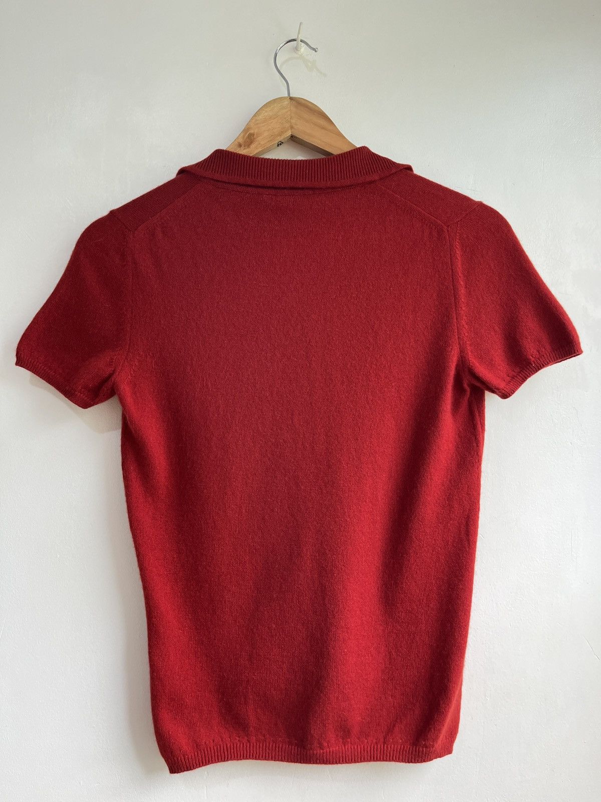Loro Piana Ribbed Cashmere Open Collar Size S / US 4 / IT 40 - 2 Thumbnail