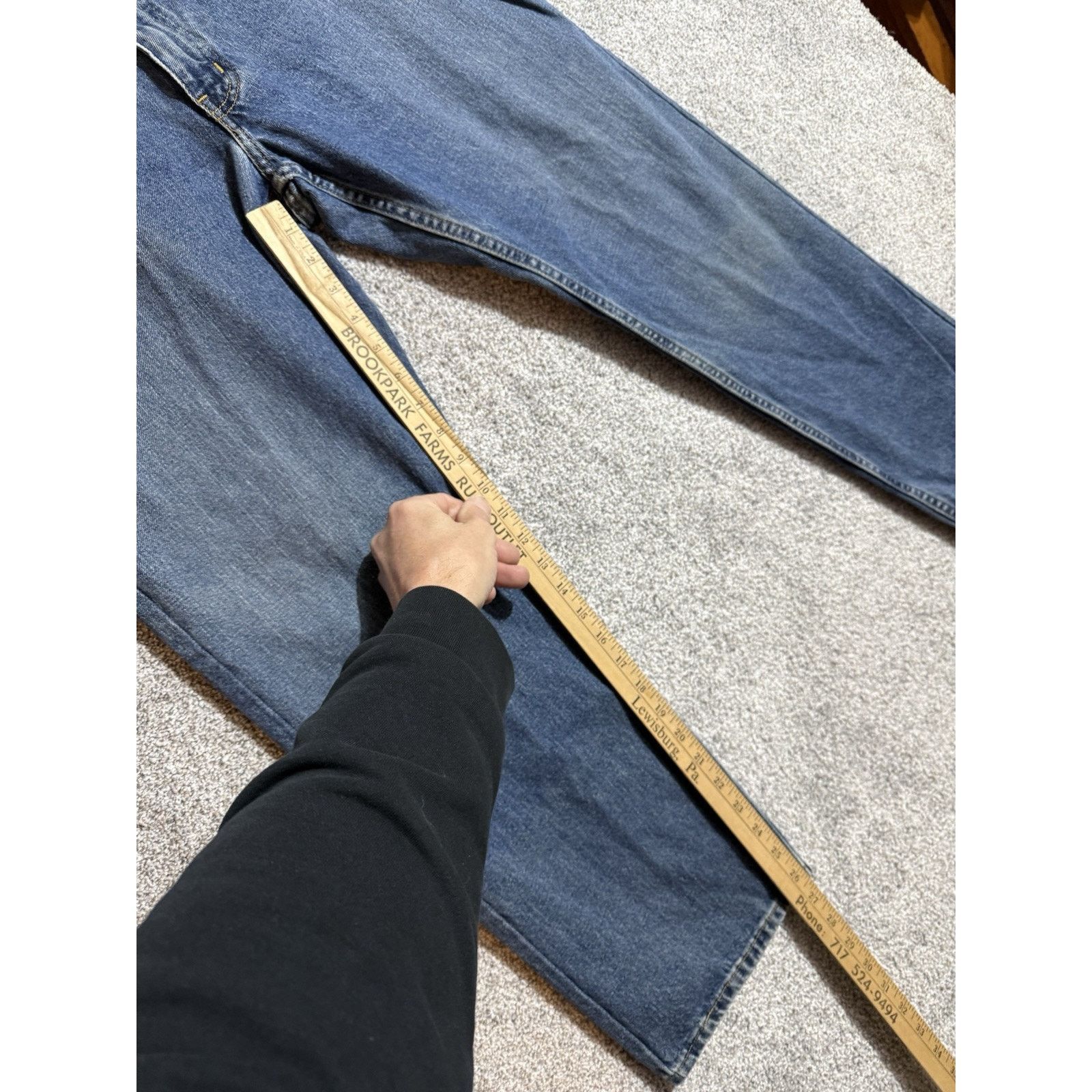 St. Johns Bay Vintage 90s Y2K Jeans Mens 36x29 Straight Leg Grunge Skater Size US 36 / EU 52 - 4 Thumbnail