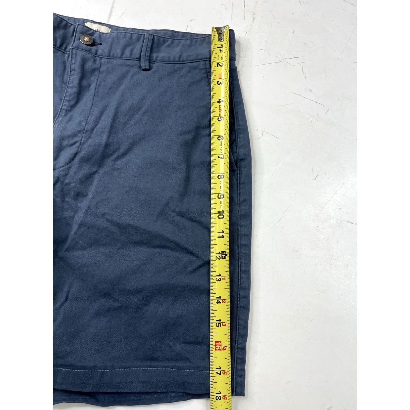 Flint And Tinder Flint and Tinder Shorts Mens 31 Blue Chino Pockets Canvas Casual 8” Size US 31 - 3 Thumbnail