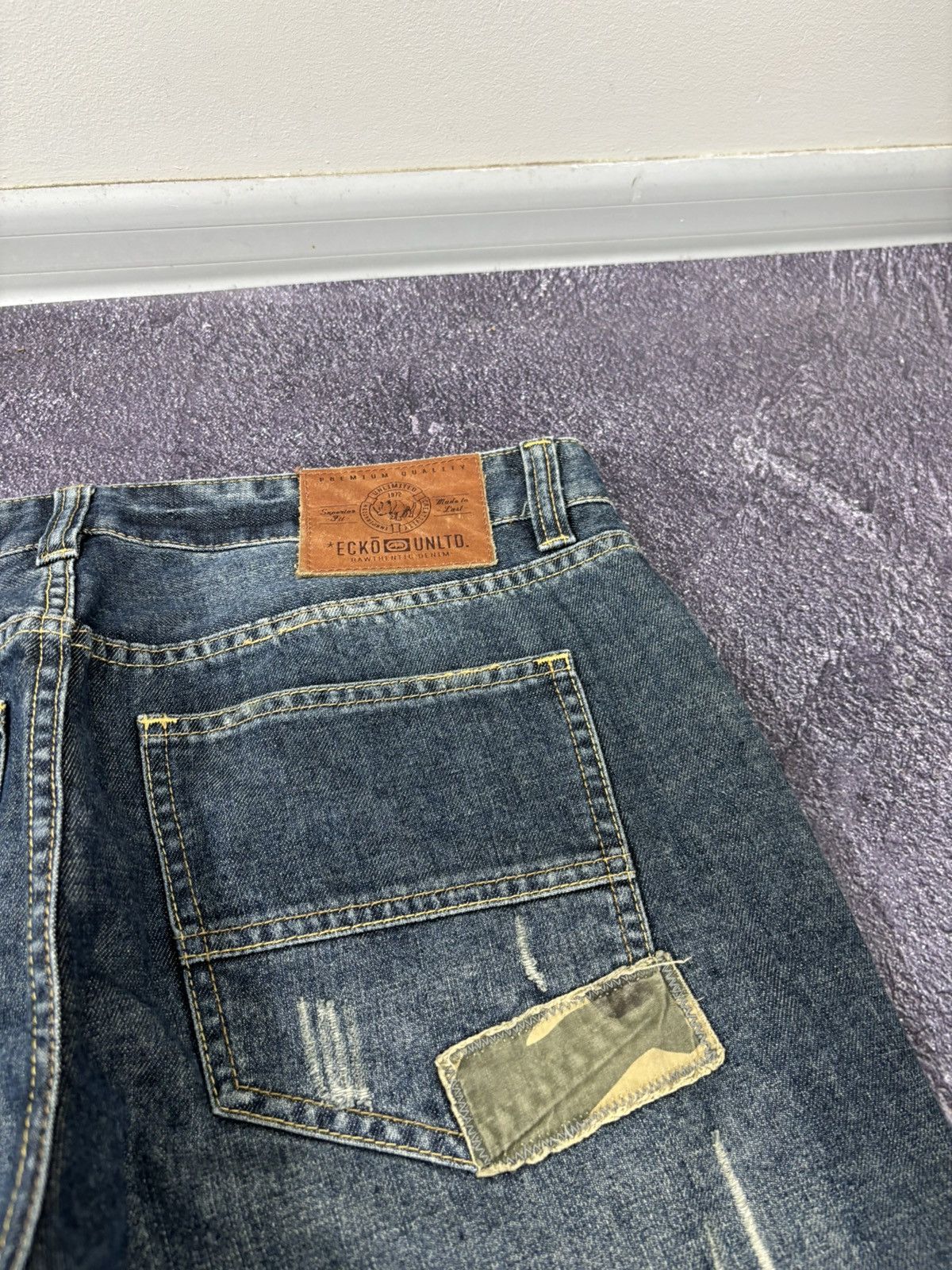 Ecko Unltd. Vintage Ecko Unltd Y2K Skate Hype Baggy Denim Shorts Size US 32 / EU 48 - 7 Thumbnail