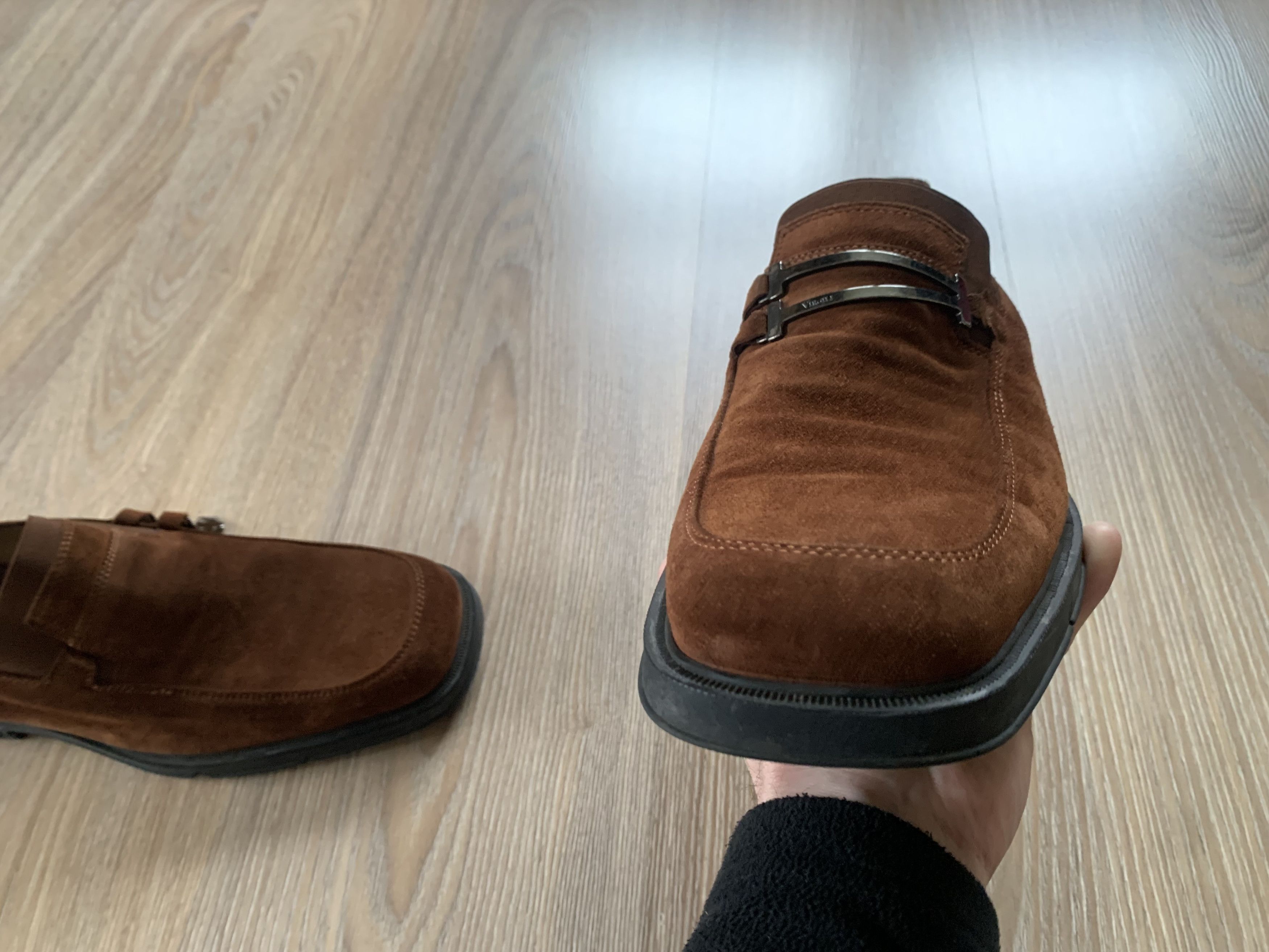 Other Vittorio Virgili Brown Suede Loafers Size US 11 / EU 44 - 5 Thumbnail