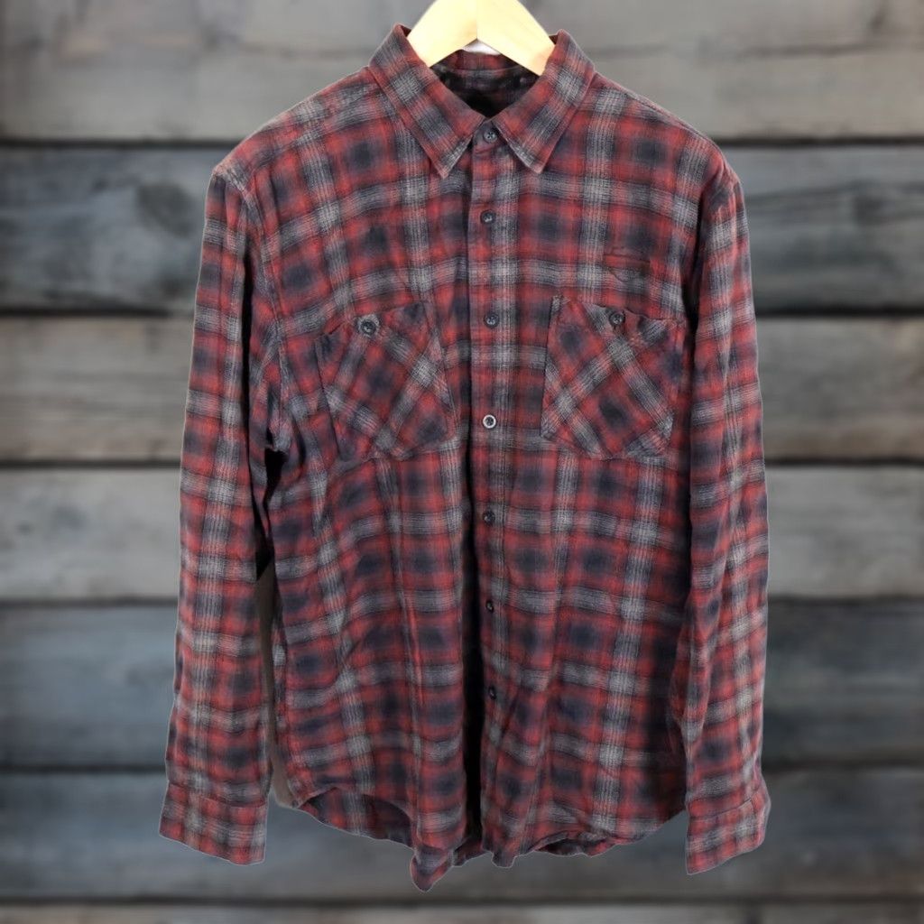 Harley Davidson Harley-Davidson Flannel Shirt Men's XL Red Gray Plaid Embroidered Lightweight Button-Up Casual Vintage: No Size US XL / EU 56 / 4 - 1 Thumbnail
