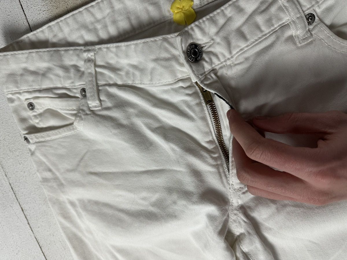 Dsquared2 🚨PUNK DSQUARED2 OPIUM SKINNY white WOMENS JEANS Y2k BIKER Size 30" / US 8 / IT 44 - 5 Thumbnail