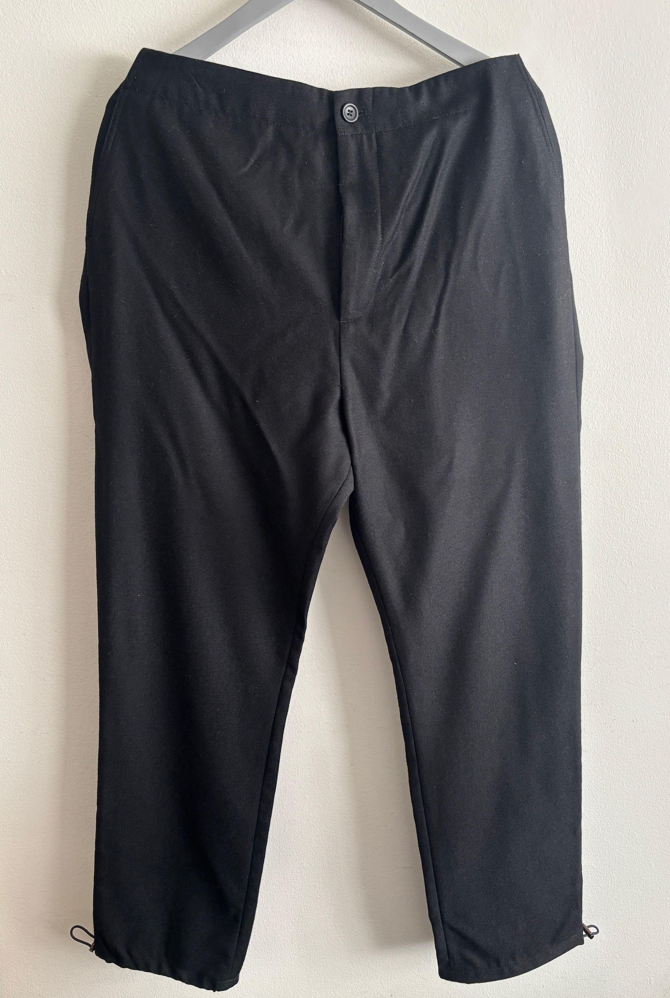 Acne Studios $315 Black Wool Drawstring Hem Lounge Pants -38 Size US 38 / EU 54 - 1 Thumbnail