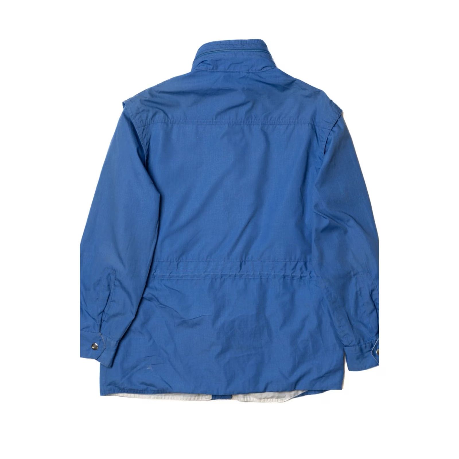 Vintage VINTAGE Henri Christian Large Blue Lightweight Jacket Mens with Concealed Hood Size US L / EU 52-54 / 3 - 2 Thumbnail