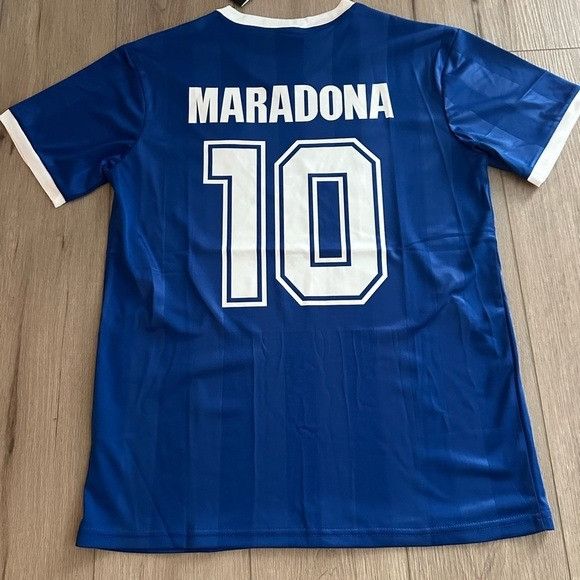 Le Coq Sportif Maradona Soccer Jersey Argentina 1986 Away Blue FWC Diego Sh Size US L / EU 52-54 / 3 - 5 Thumbnail