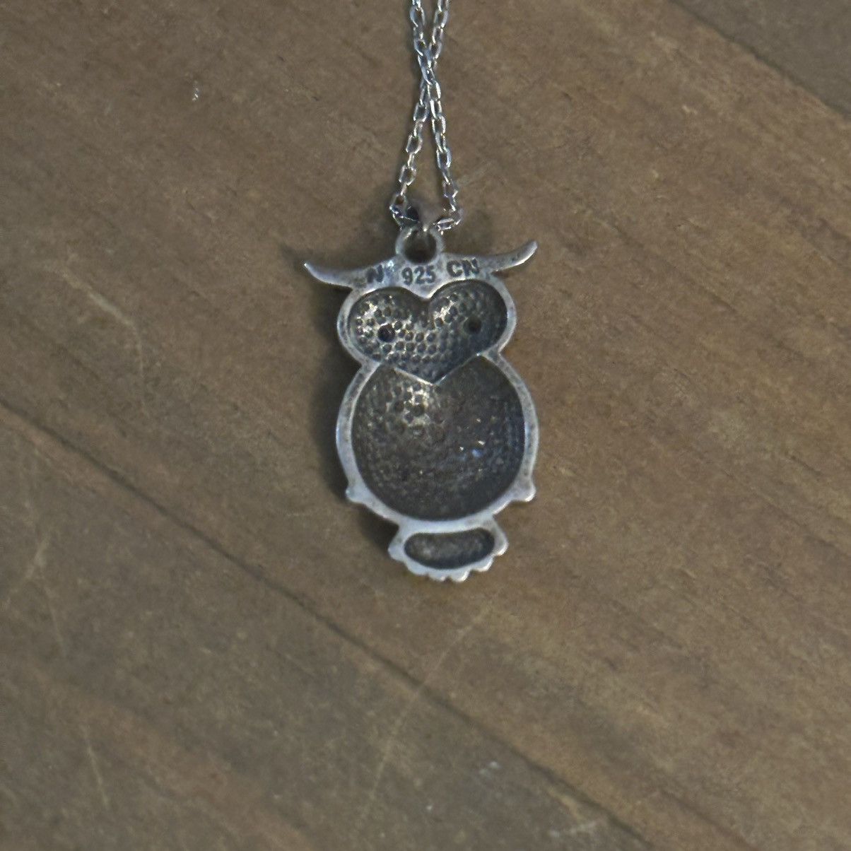 Other 925 Sterling silver owl pendant necklace Size ONE SIZE - 4 Thumbnail