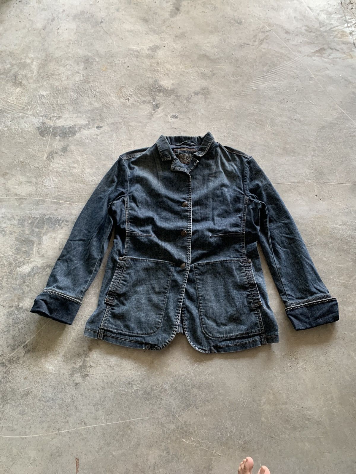 Designer × Marithe + Francois Girbaud RARE VINTAGE marithe francois girbaud MFG denim jacket/coat Size US M / EU 48-50 / 2 - 1 Thumbnail