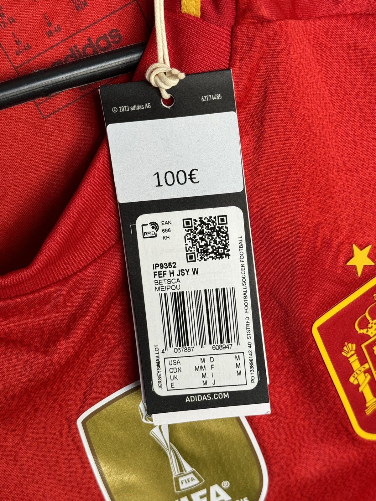 Adidas New Spain National Team 2024 Home Football Jersey T-Shirt Size M / US 6-8 / IT 42-44 - 11 Thumbnail