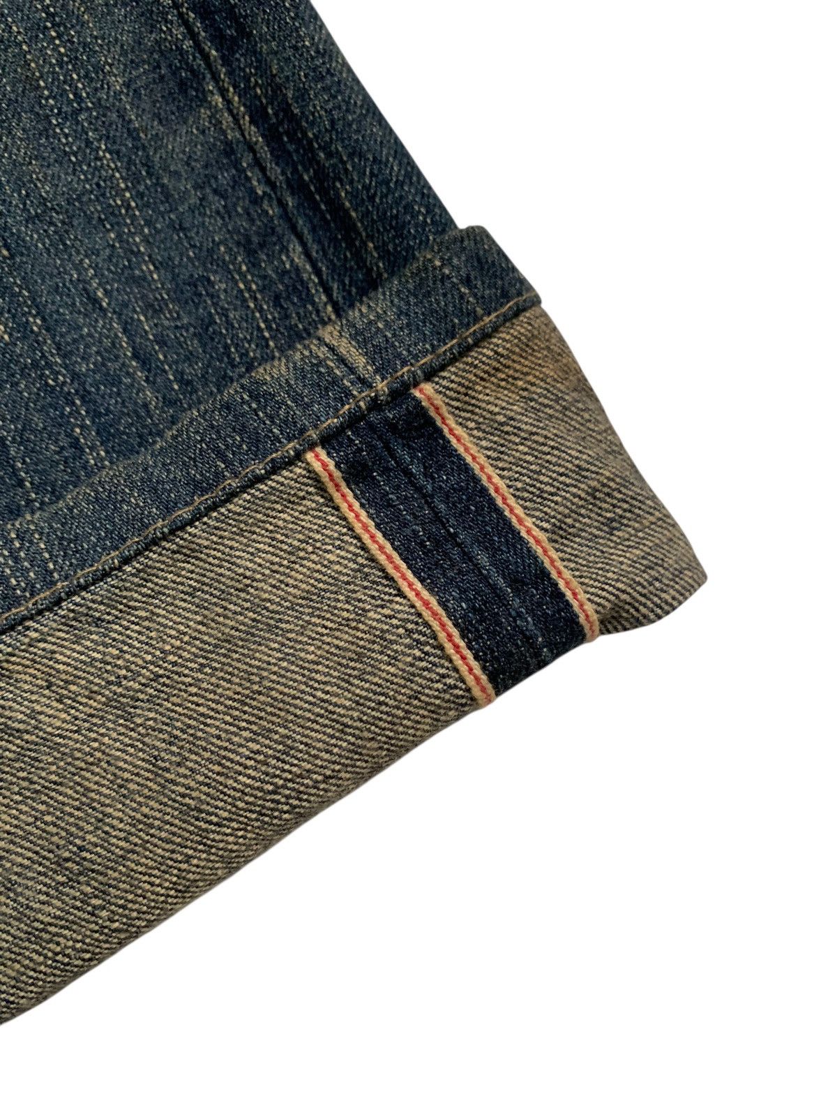 Kapital VINTAGE EDWIN 505Z BAGGY SELVEDGE RUSTY DISTRESSED DENIM Size US 35 - 11 Thumbnail